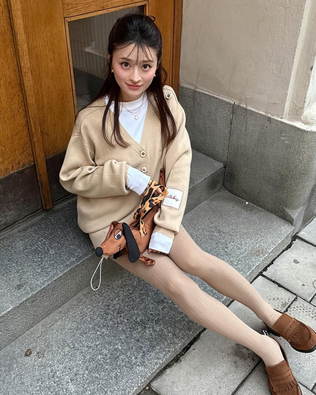 BIBIY. DINER CARDIGAN/158cm/着用サイズF
