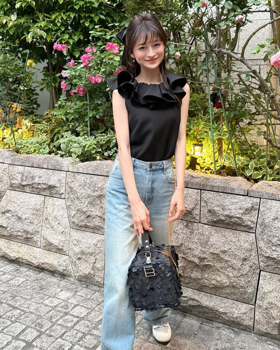 BIBIY. FADED DENIM/158cm/着用サイズS
