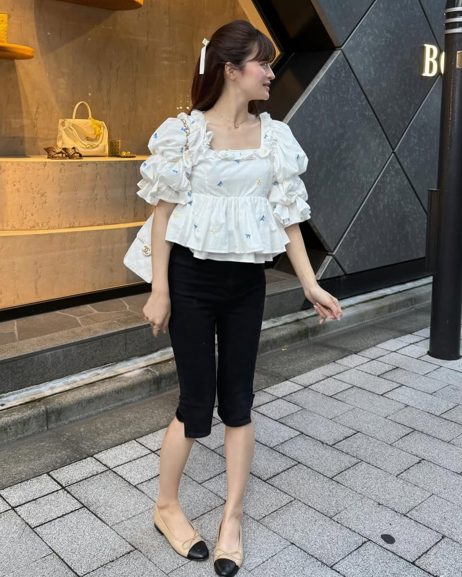 トップス Bibiy. KITTY RIBBON BLOUSE Bibiy. KITTY RIBBON BLOUSE