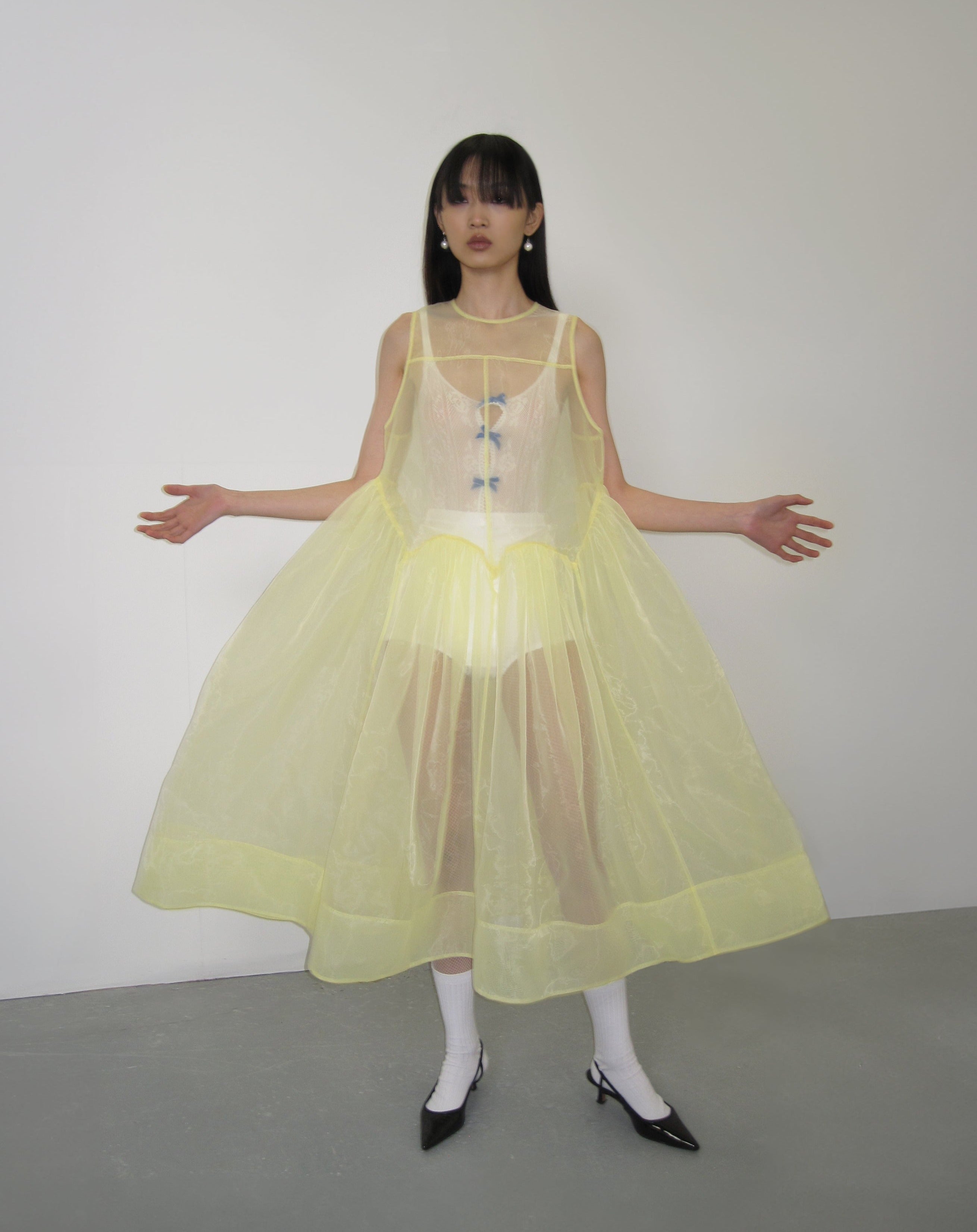 BIBIY.(ビビィ)  DRESS BIANCA SHEER DRESS