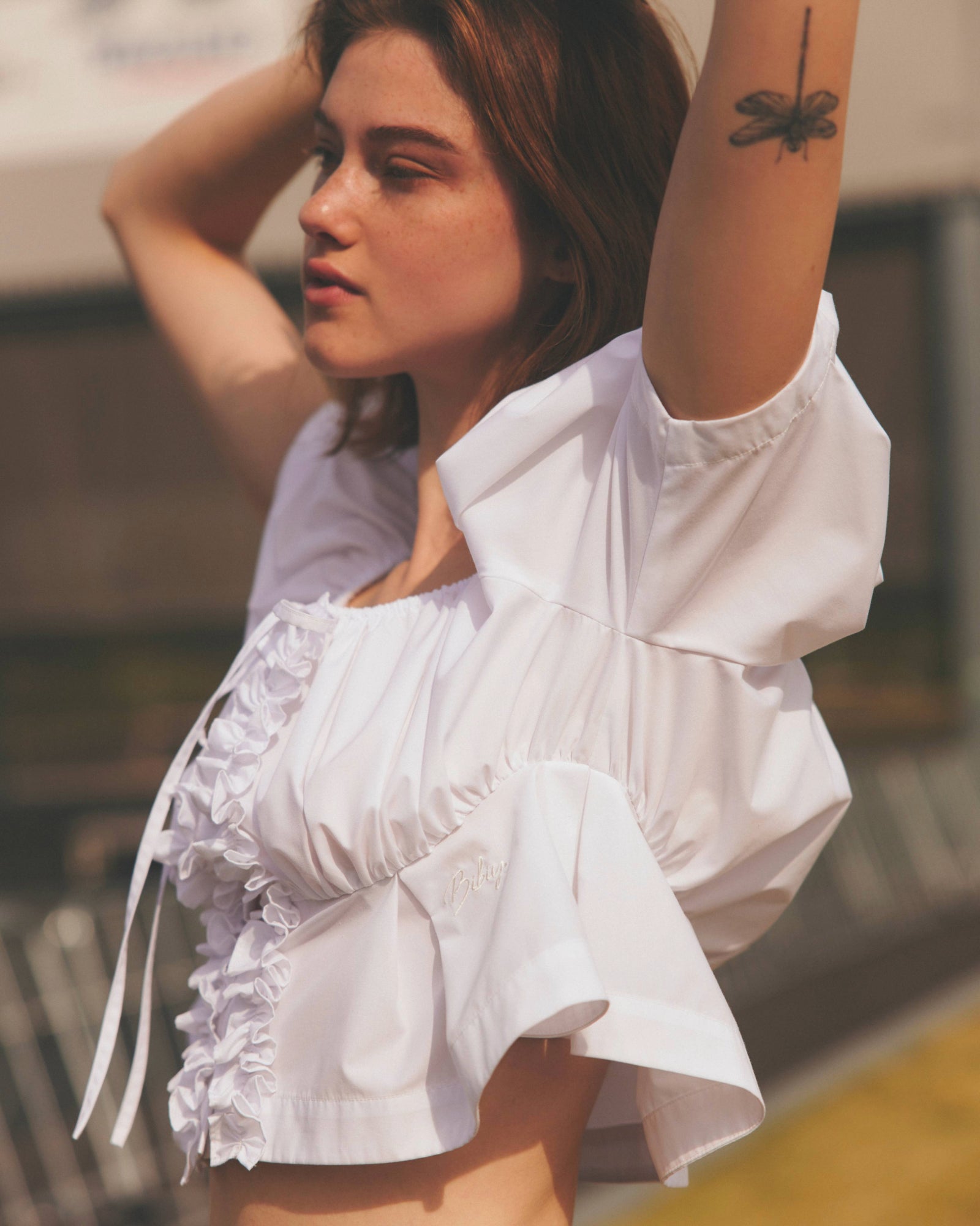 CYNTHIA CROPPED BLOUSE
