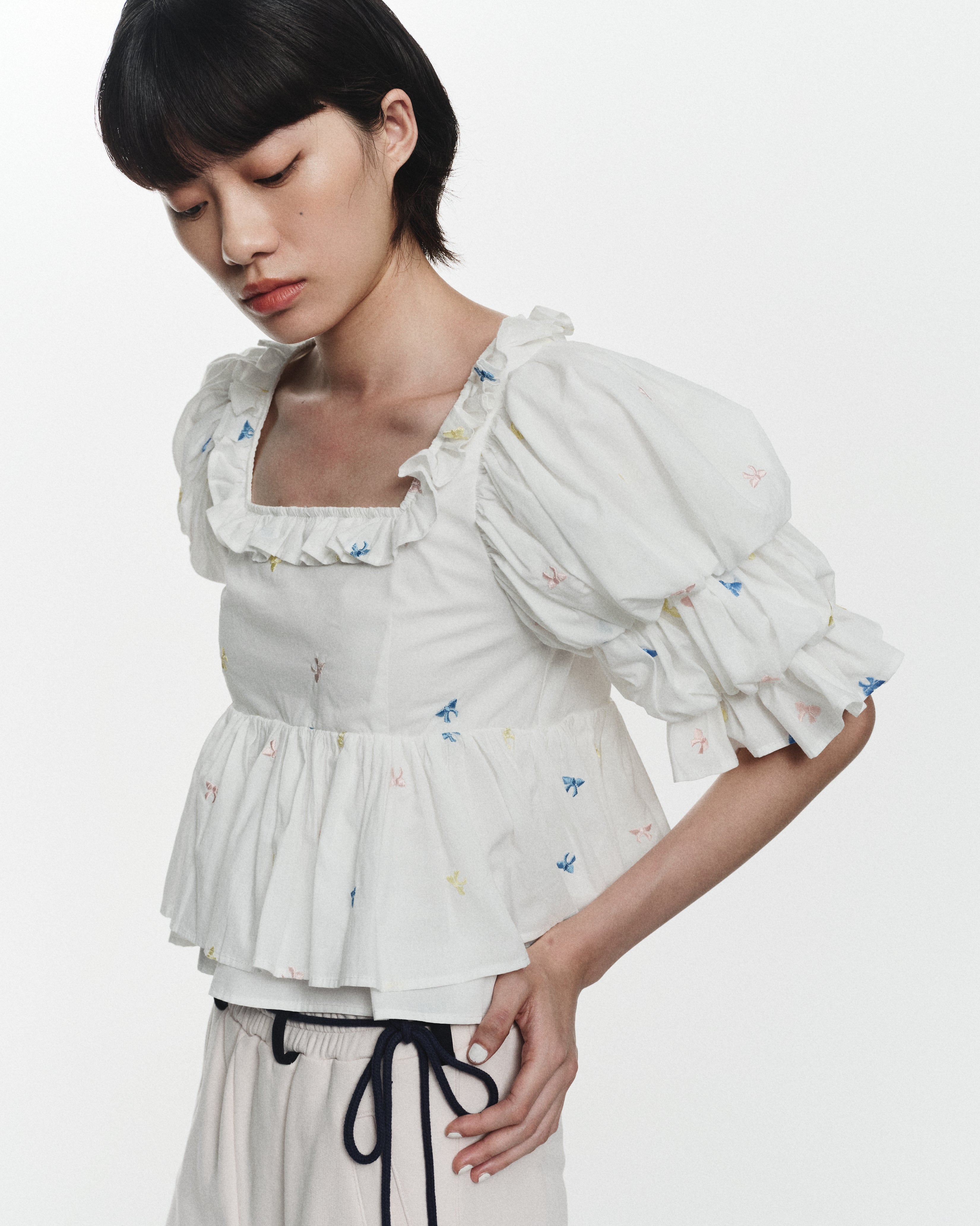 B. RIBBON MANIA BLOUSE