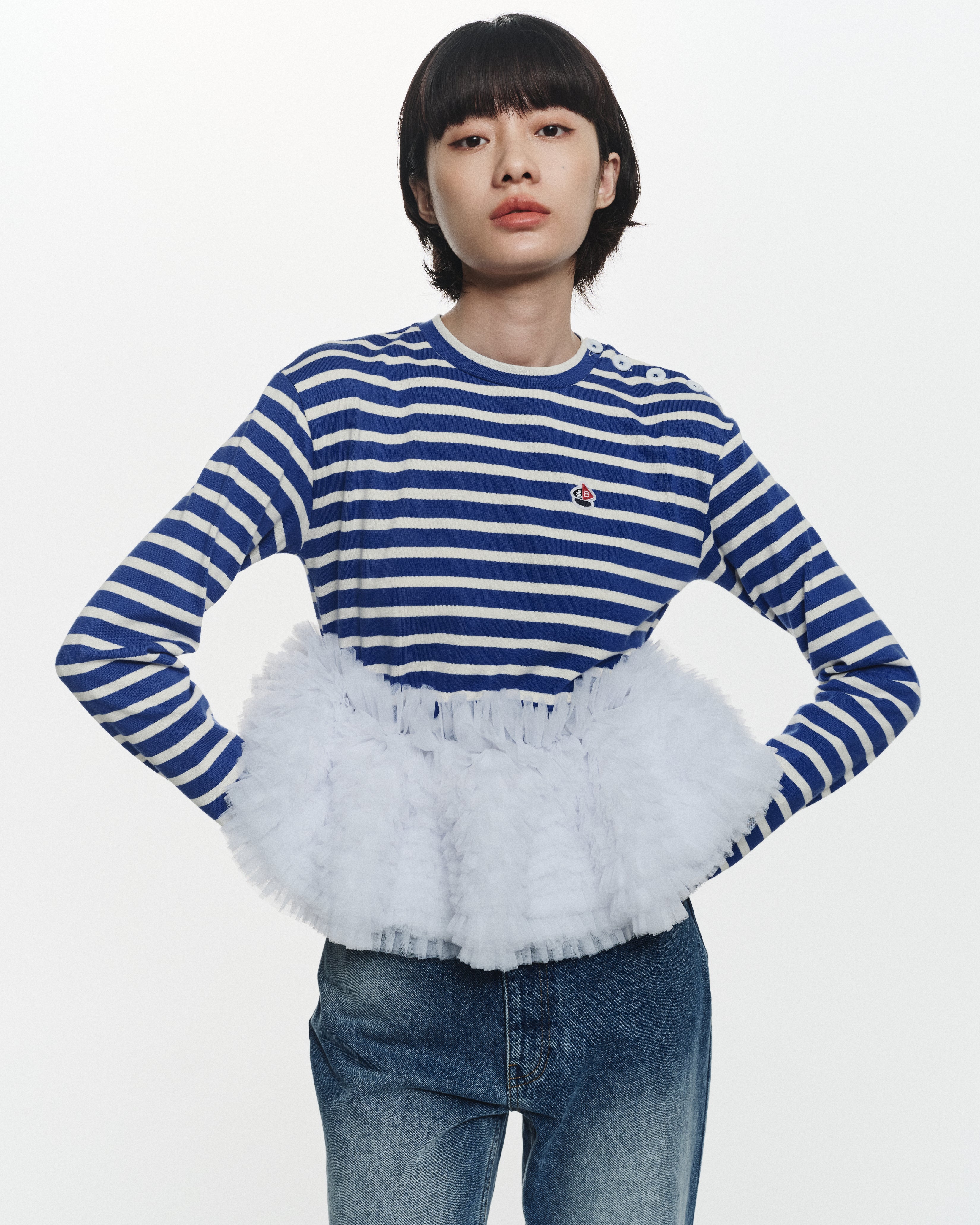 FRANCINE TULLE TOP
