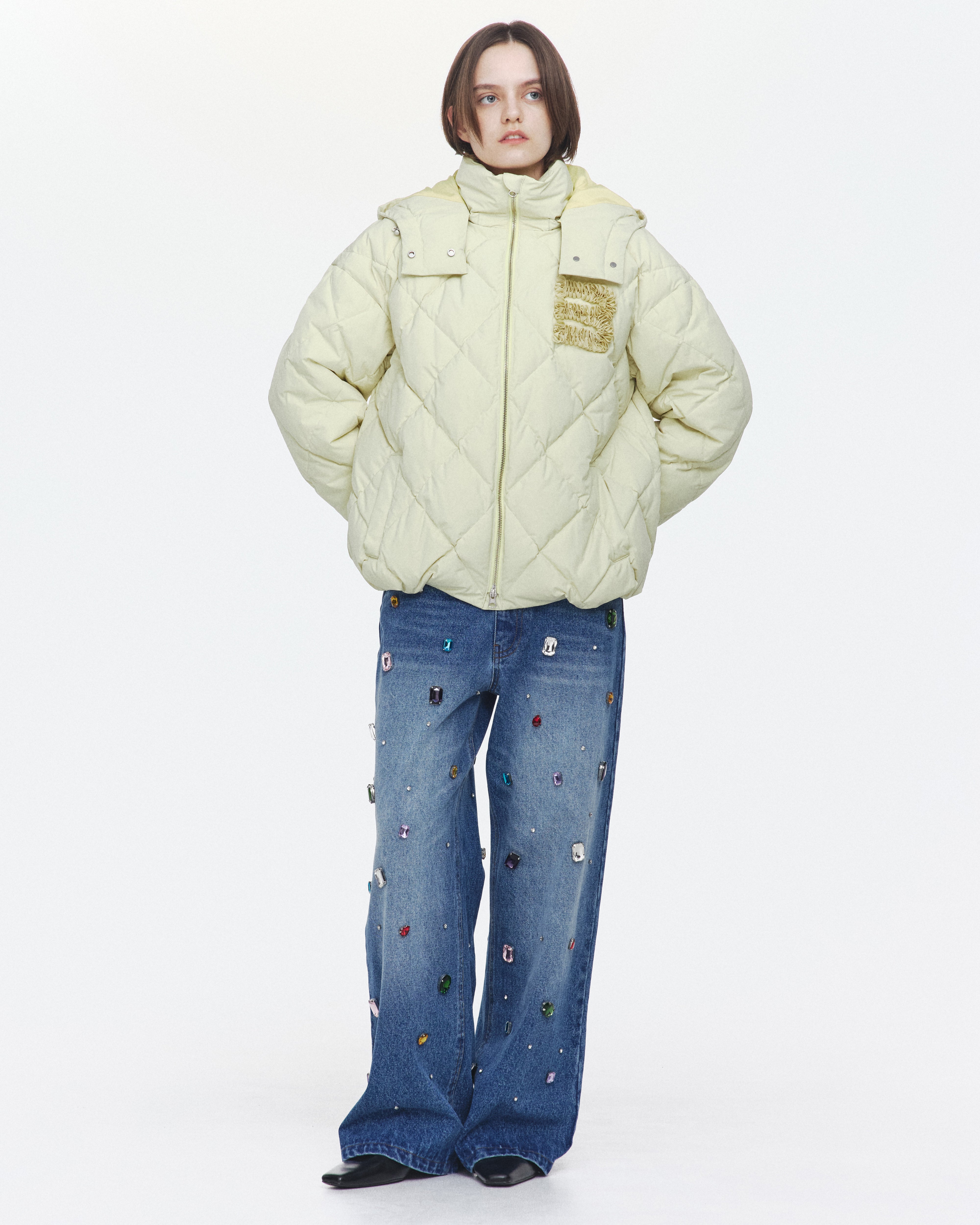 BIBIY. MADE | AVERY DOWN JACKET YELLOW GREEN｜Bibiy.