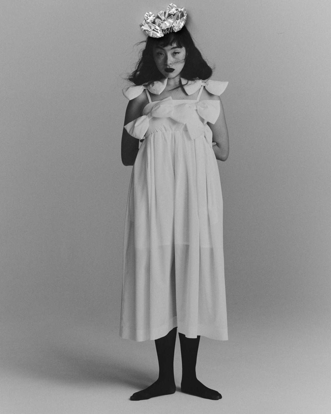 BIBIY. MADE | MONIQUE RIBBON DRESS WHITE｜Bibiy.