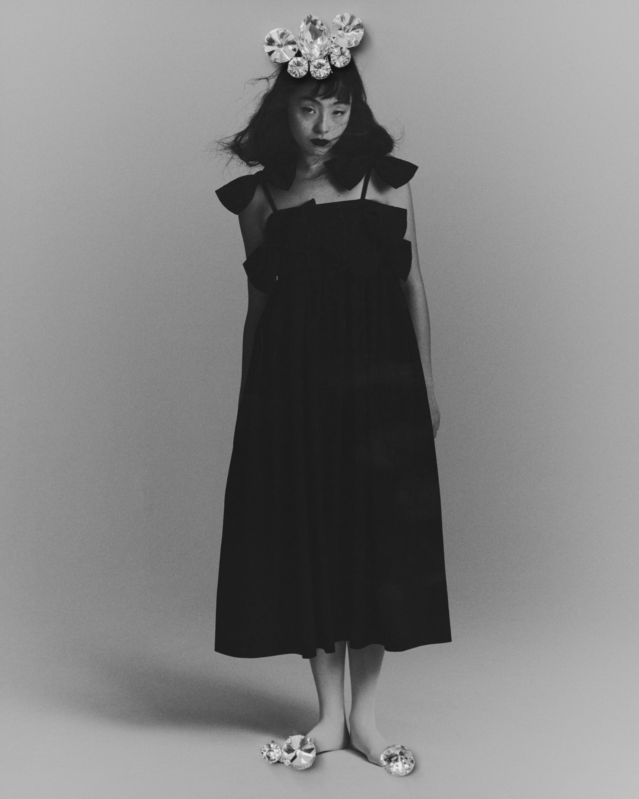 BIBIY. MADE | MONIQUE RIBBON DRESS BLACK｜26SS COLLECTION｜Bibiy.
