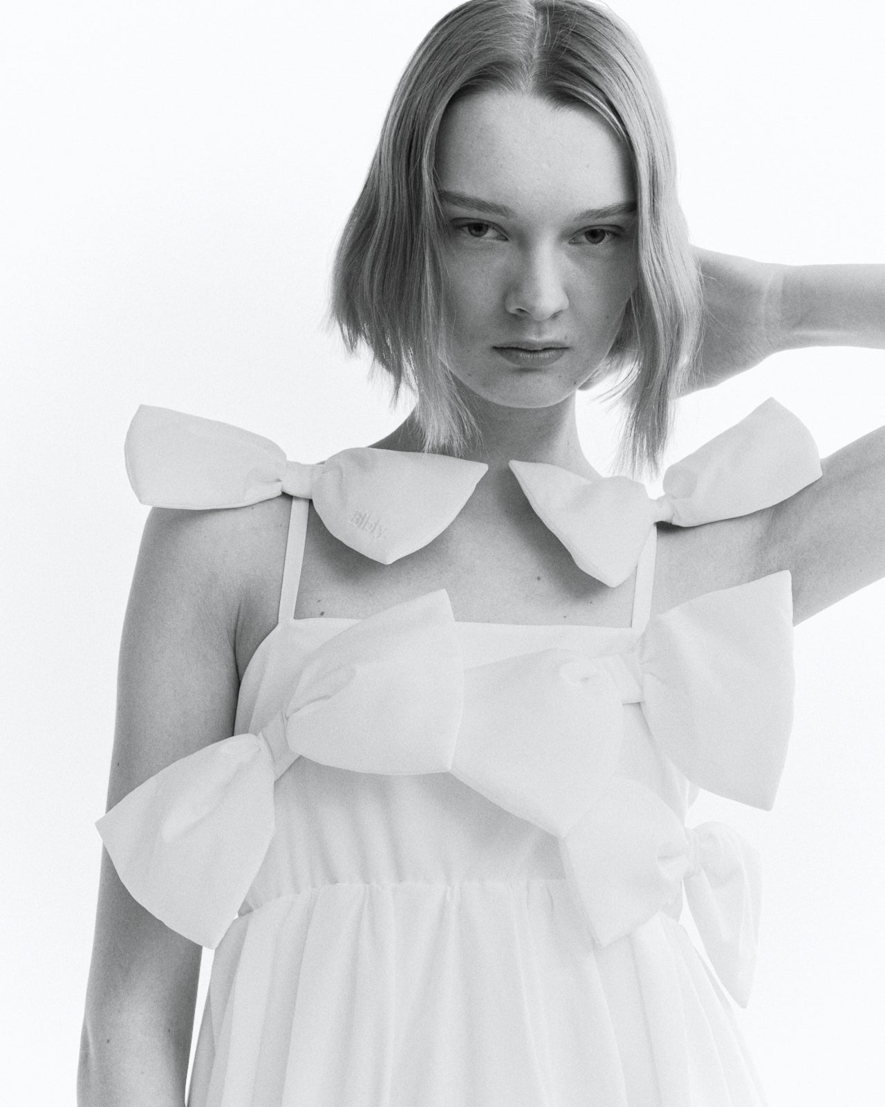 BIBIY. MADE | MONIQUE RIBBON DRESS WHITE｜Bibiy.