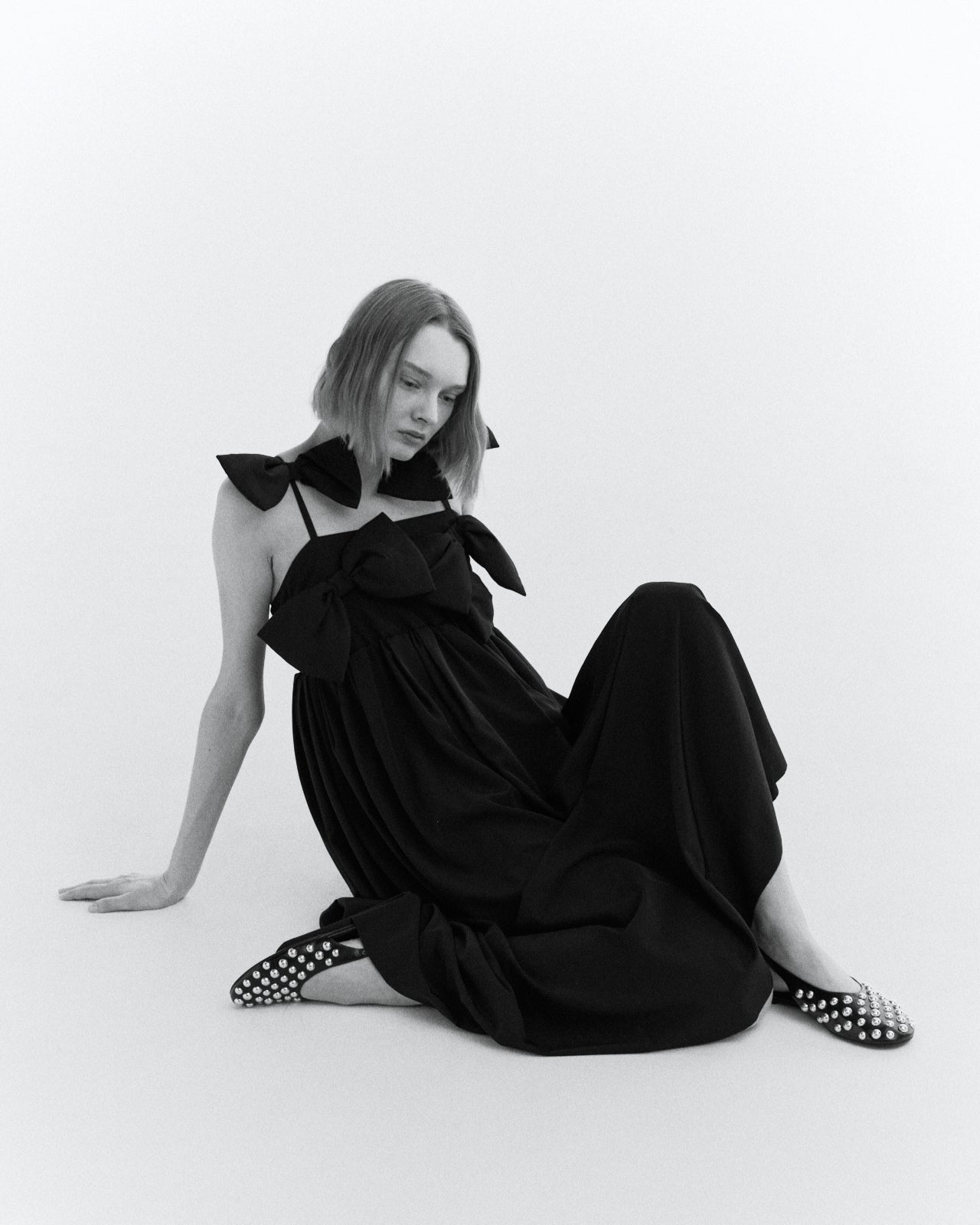 BIBIY. MADE | MONIQUE RIBBON DRESS BLACK｜Bibiy.