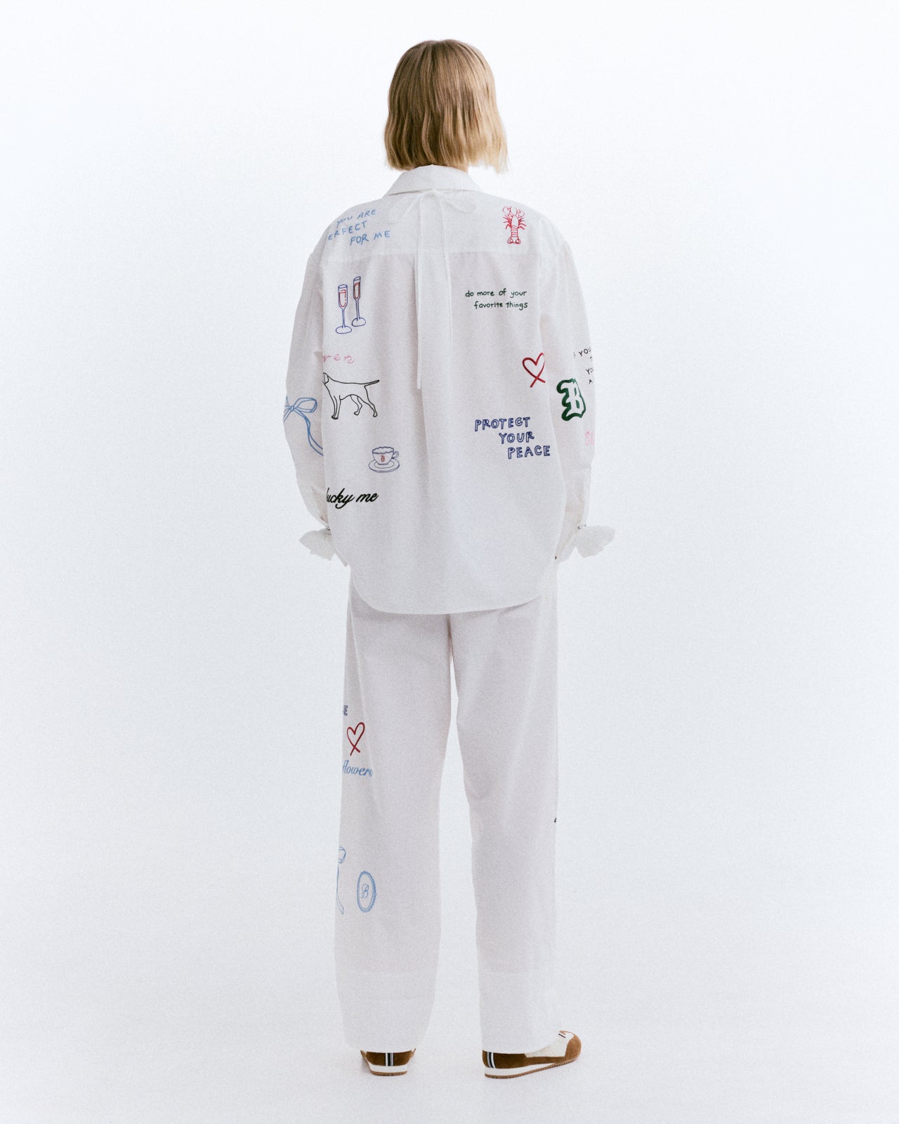 Bibiy. B. UNIVERSE SHIRT 、PANTS セットアップ BIBIY. MADE | B. UNIVERSE PANTS WHITE｜Bibiy.