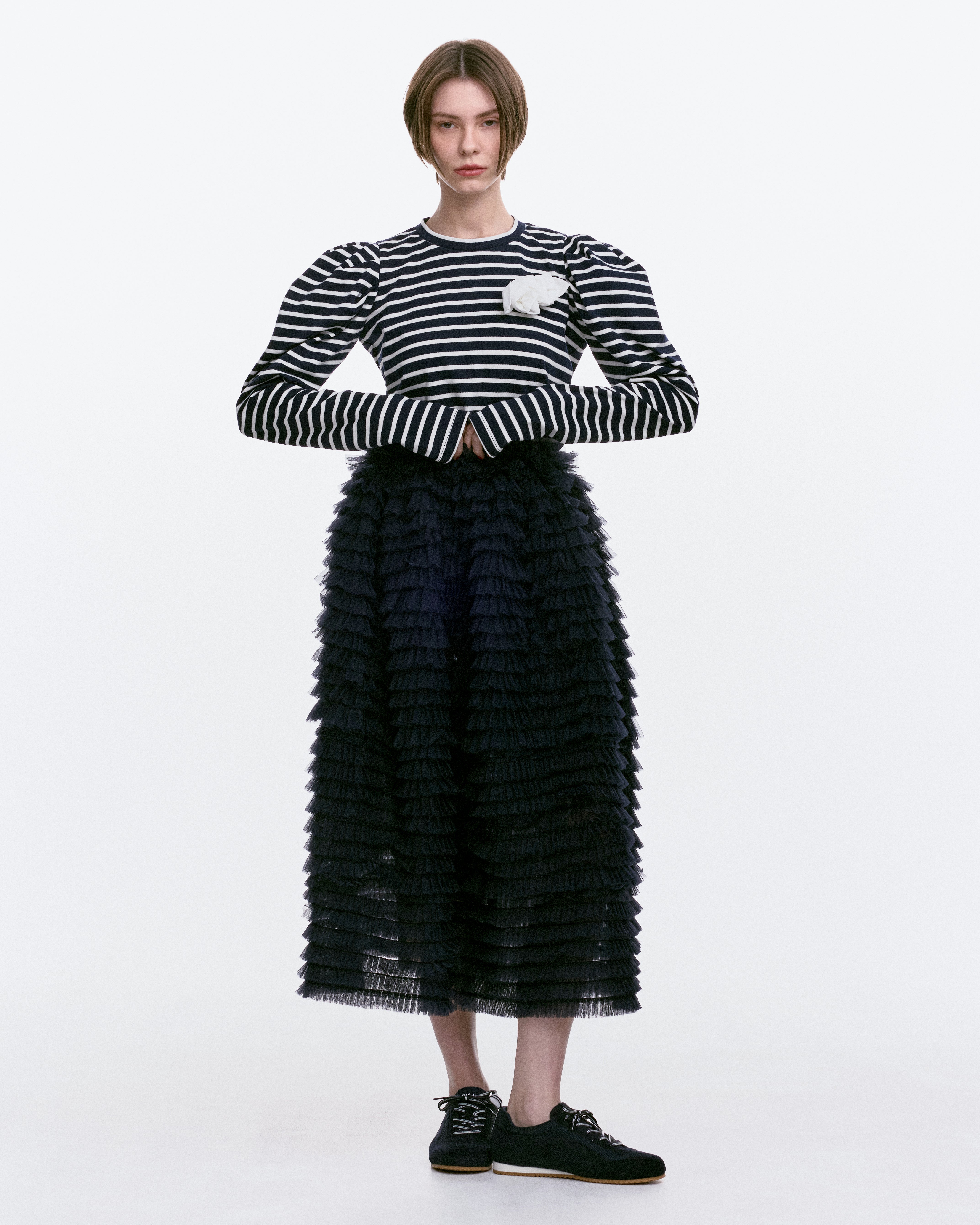 スカート Bibiy BIBIY. MADE | DARLENE SHUSHU SKIRT NAVY｜Bibiy.
