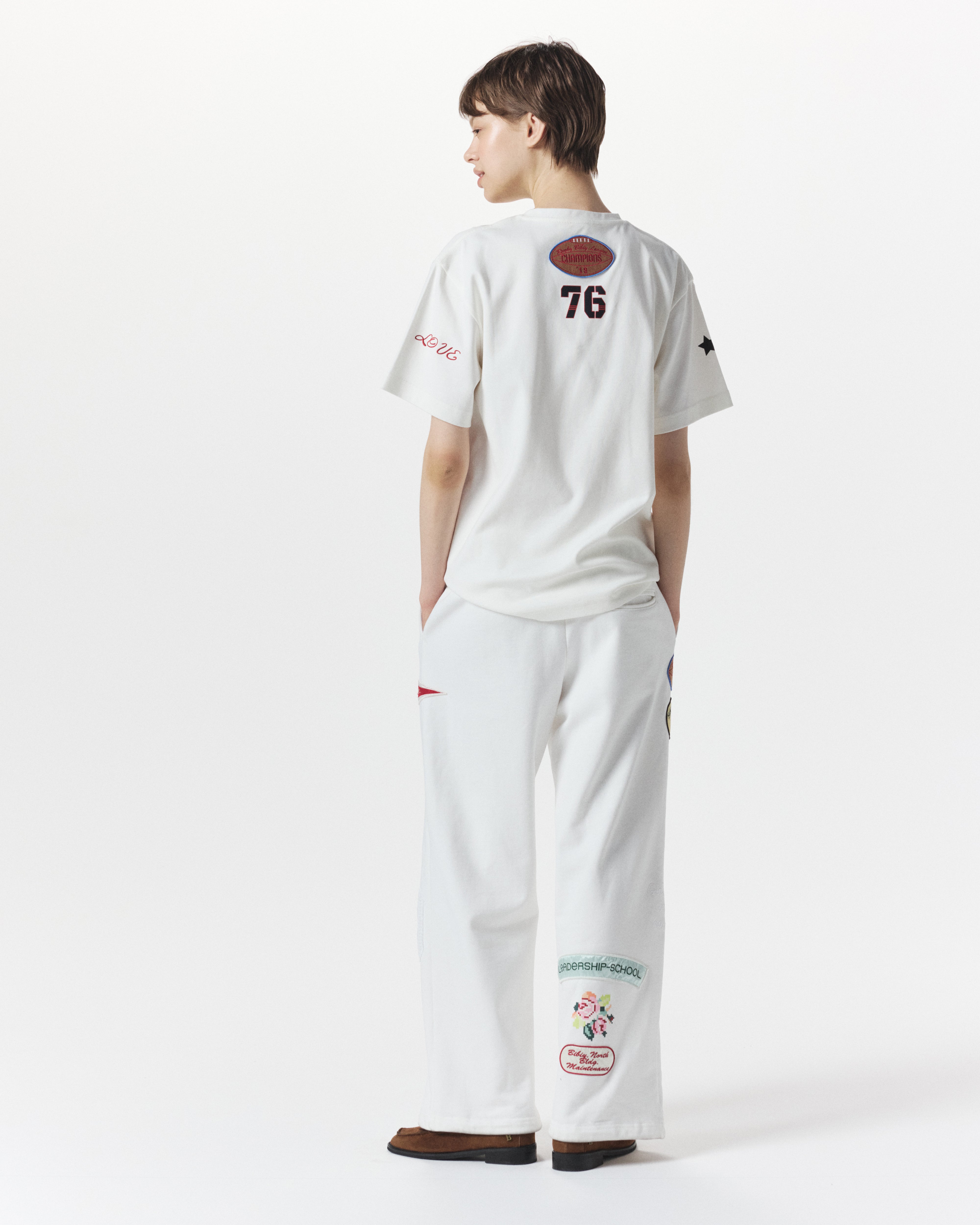 BIBIY. MADE | B. TENNIS CLUB SWEATPANTS WHITE｜Bibiy.