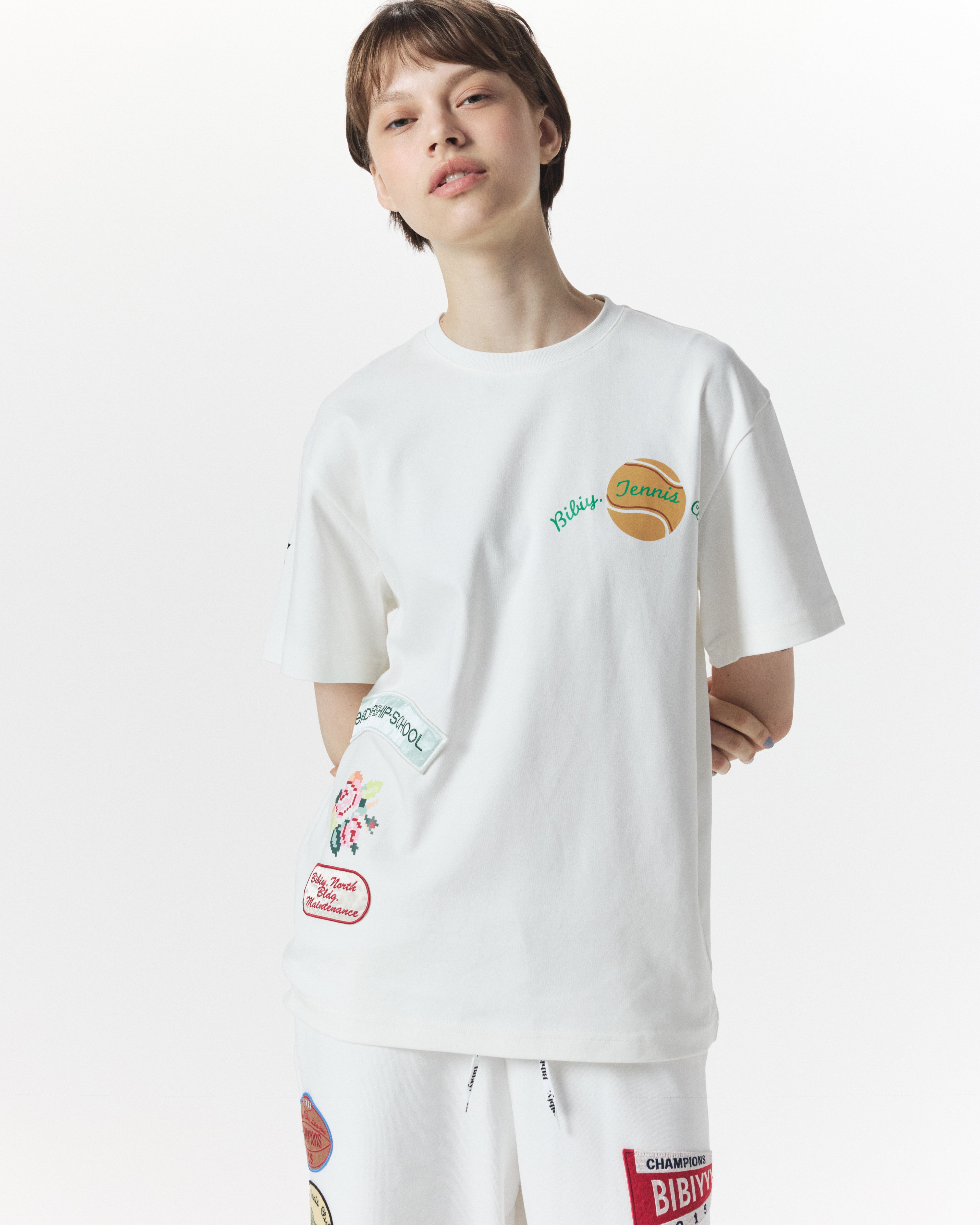 Bibiy popup購入品　BTENNISCLUBTOP タグ付き BIBIY. MADE | B. TENNIS CLUB TOP WHITE｜Bibiy.