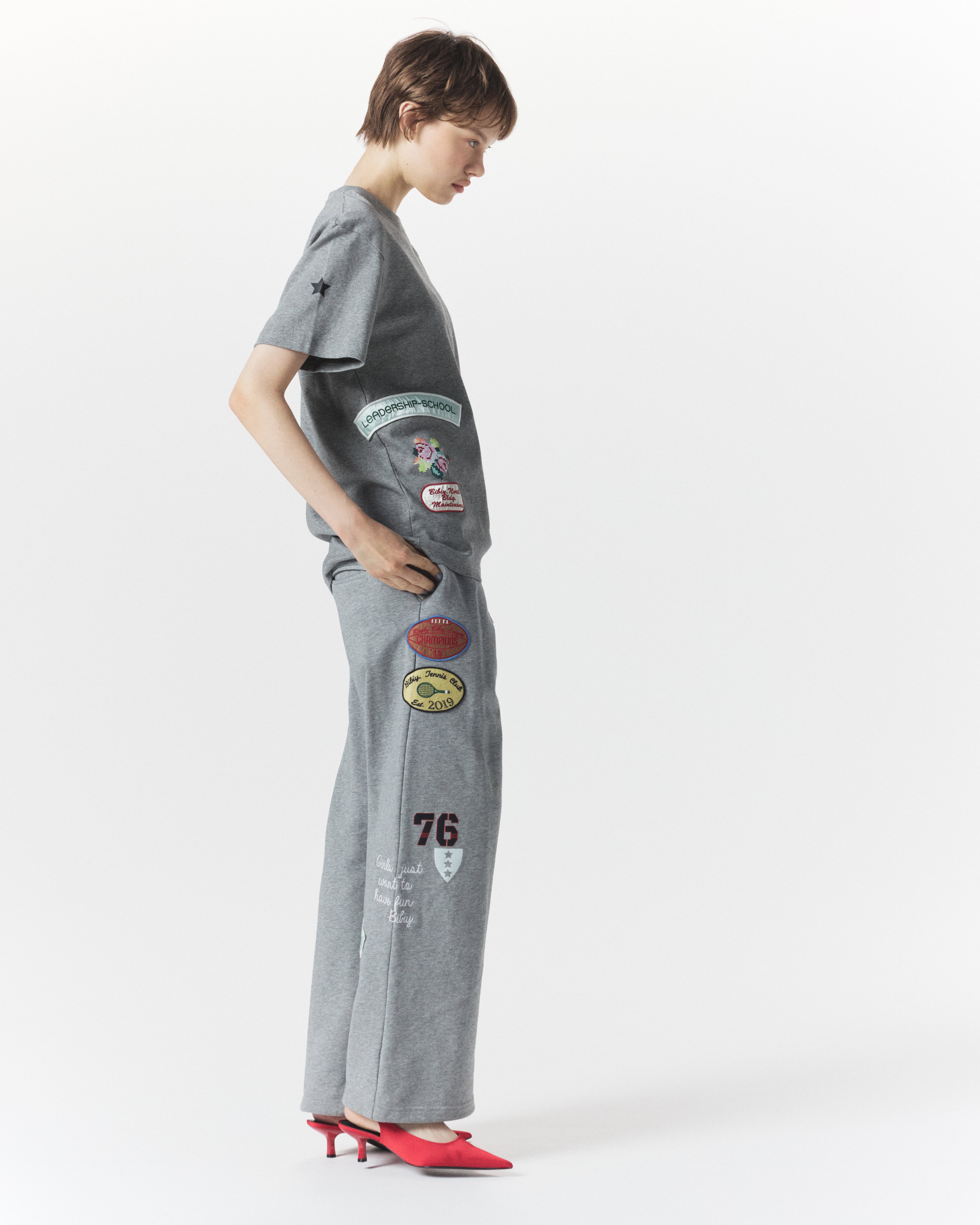 BIBIY. MADE | B. TENNIS CLUB SWEATPANTS GRAY｜Bibiy.