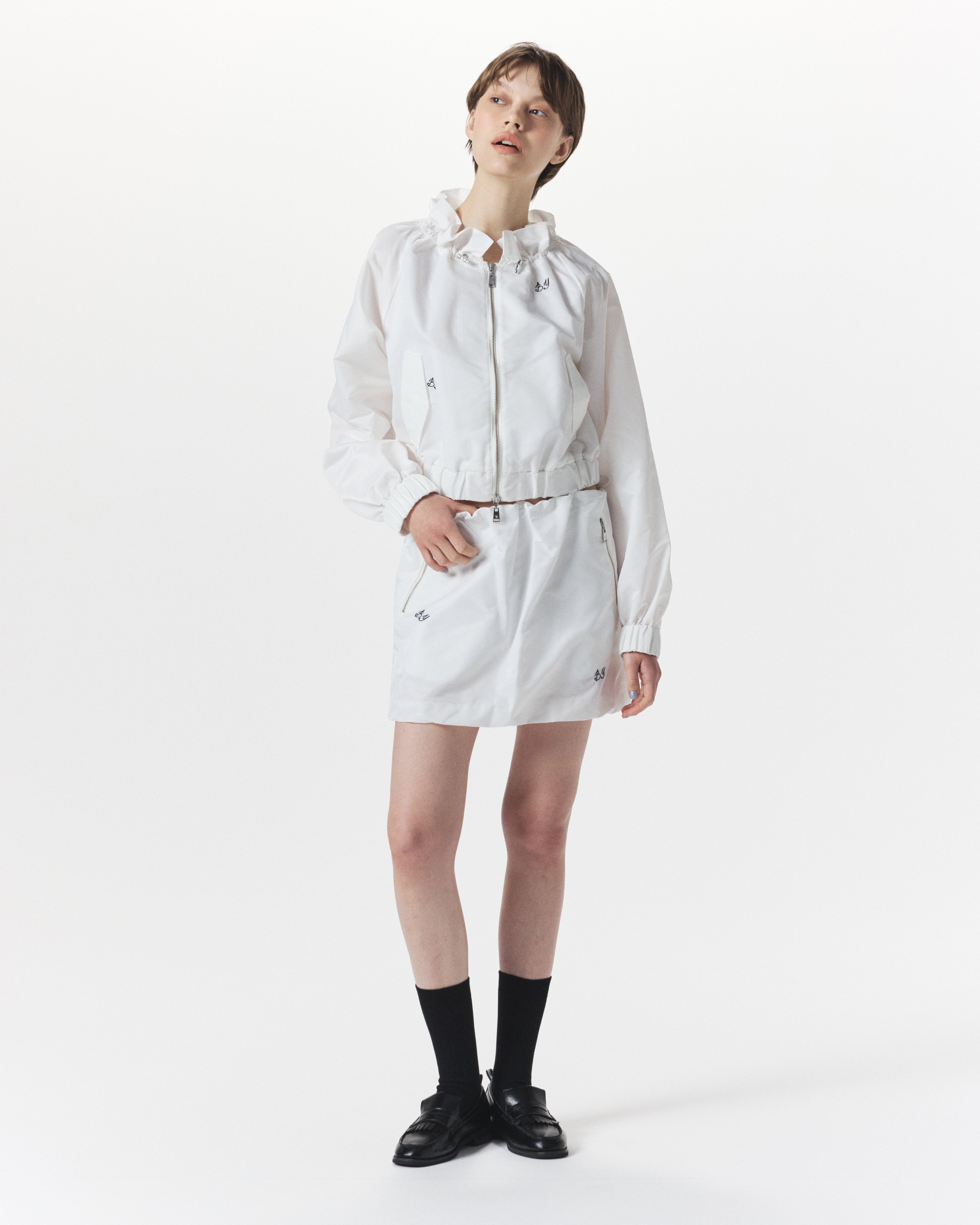 ジャケット・アウター bibiy /BY. BOMBER JACKET BIBIY. MADE | BY. BOMBER JACKET WHITE｜Bibiy.