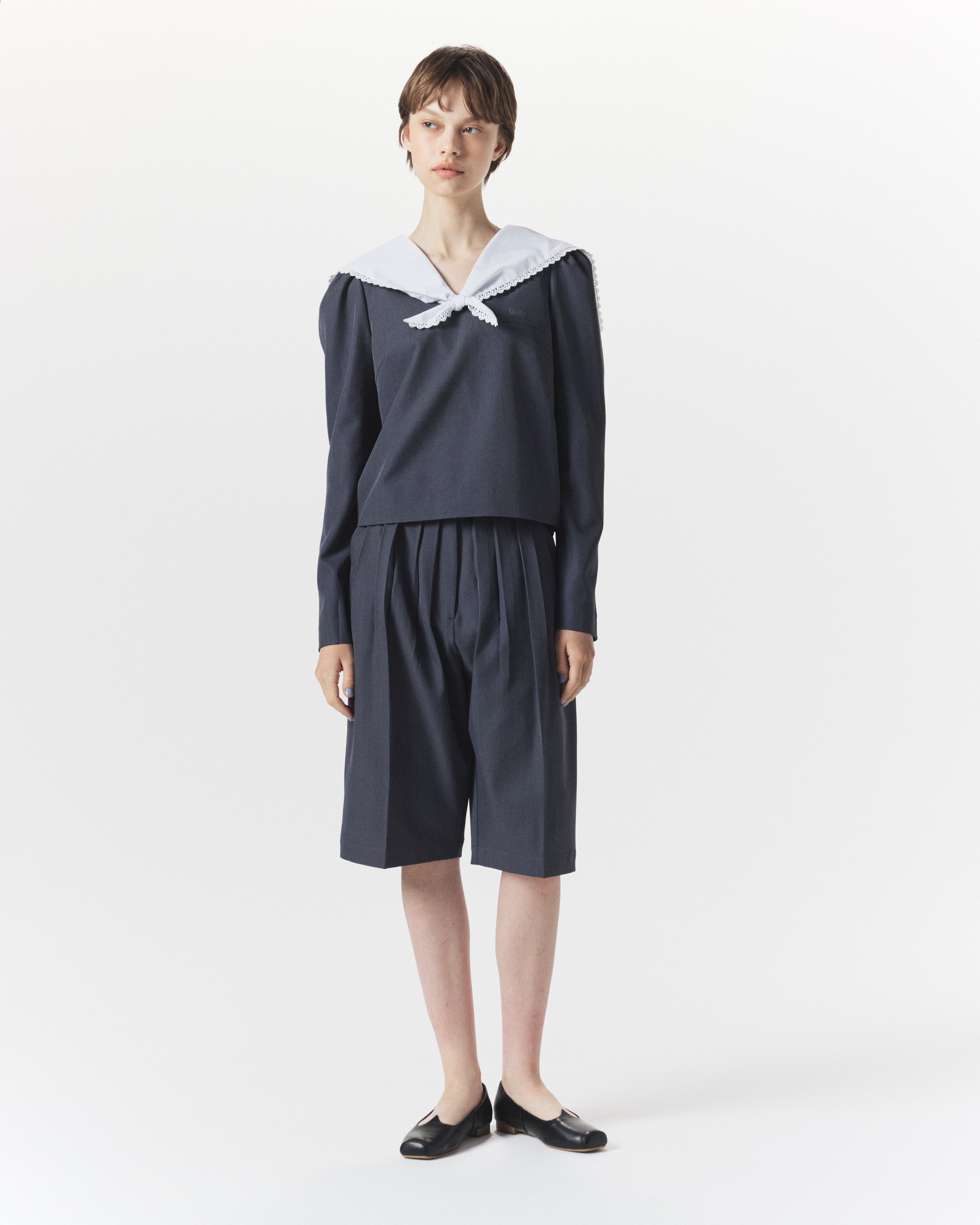 【Bibiy.】 DIANA HALF PANTS BIBIY. MADE | DIANA SUMMER HALF PANTS GRAY｜Bibiy.