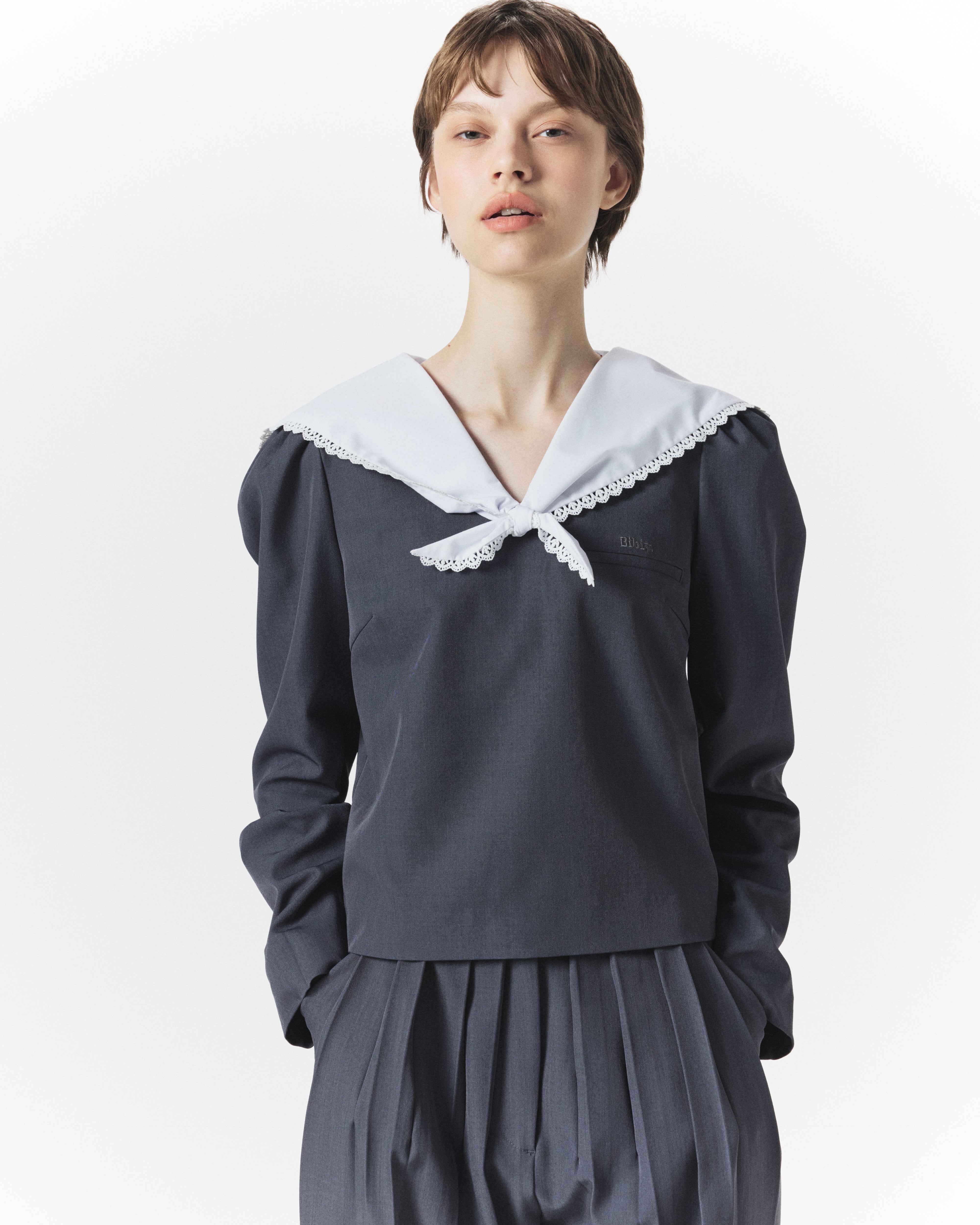 BIBIY. MADE | B. MARINER TOP GRAY｜Bibiy.