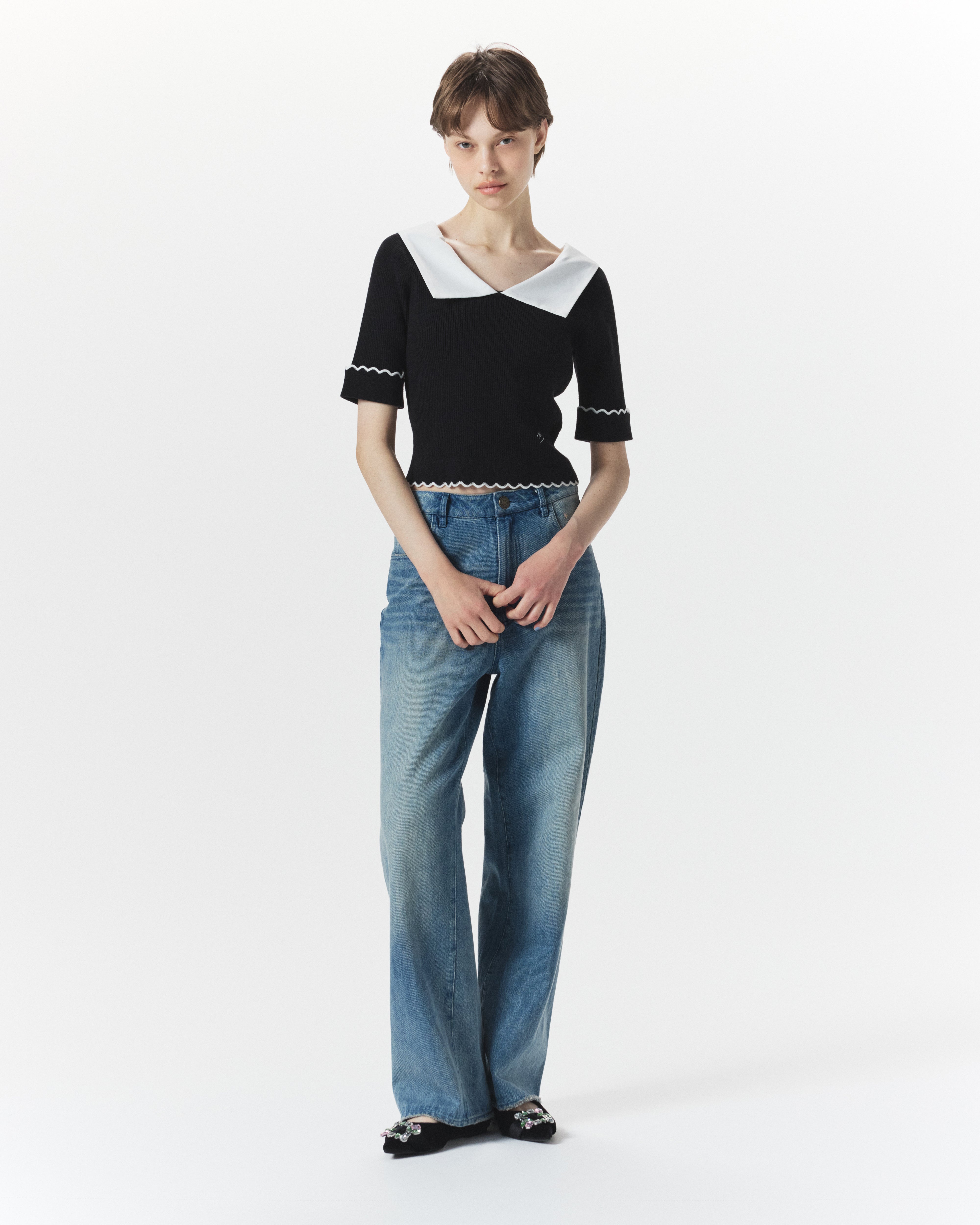 【正規品】Bibiy. HONEY BEE TOP ブルー TOPS｜Bibiy.