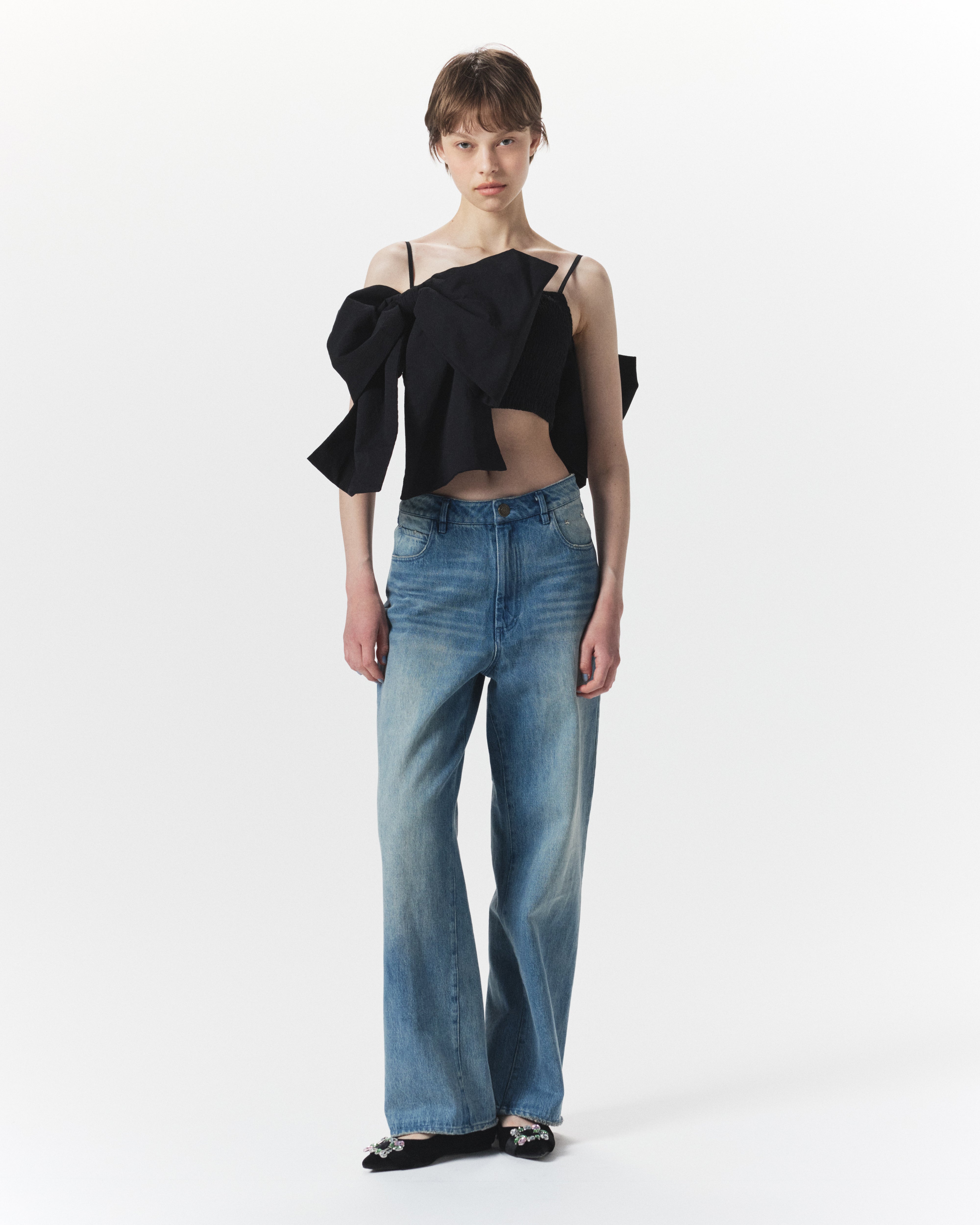 BIBIY. MADE | MONIQUE RIBBON BUSTIER BLACK｜Bibiy.