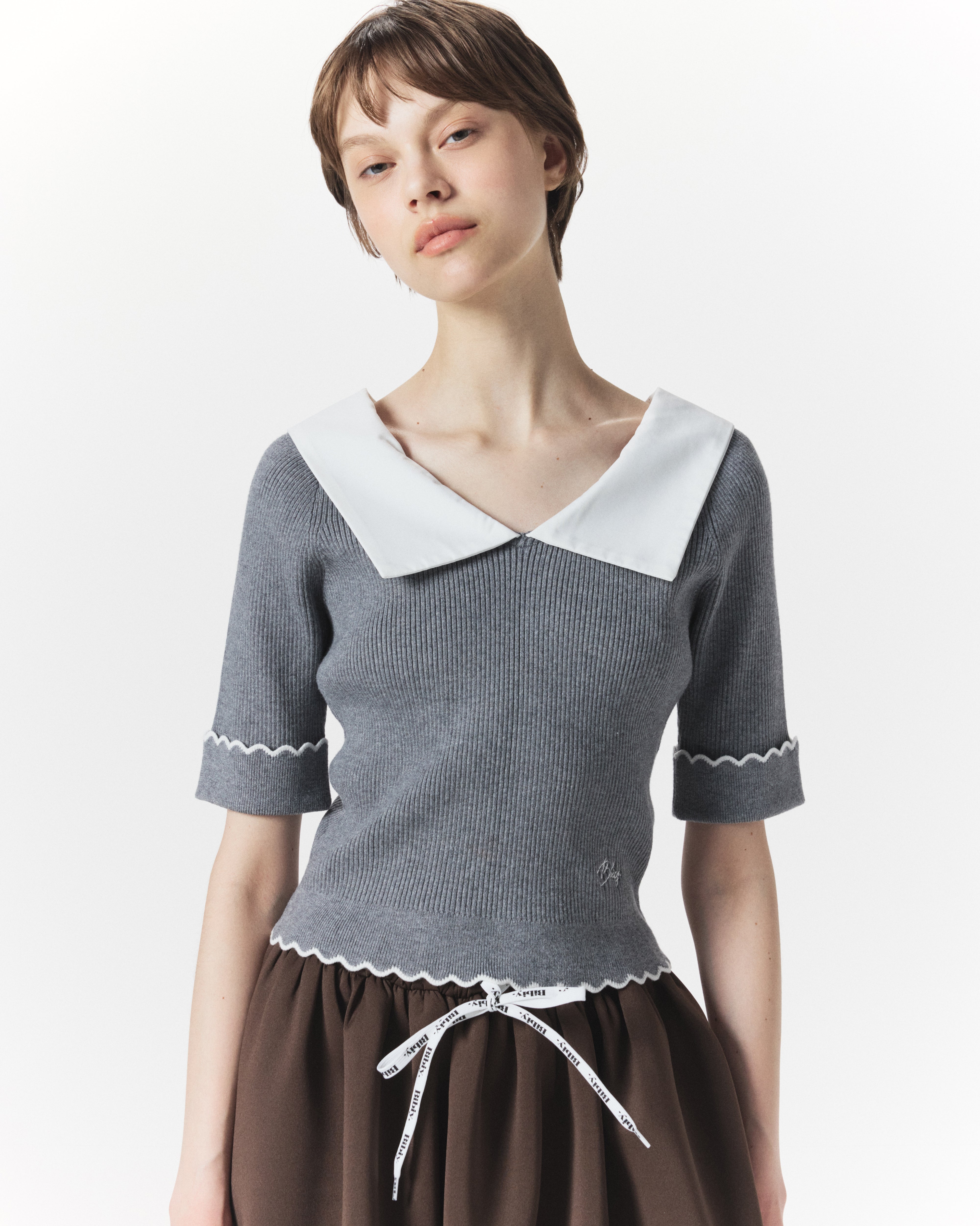 BIBIY. MADE | NELLY MINI SKIRT BROWN｜Bibiy.