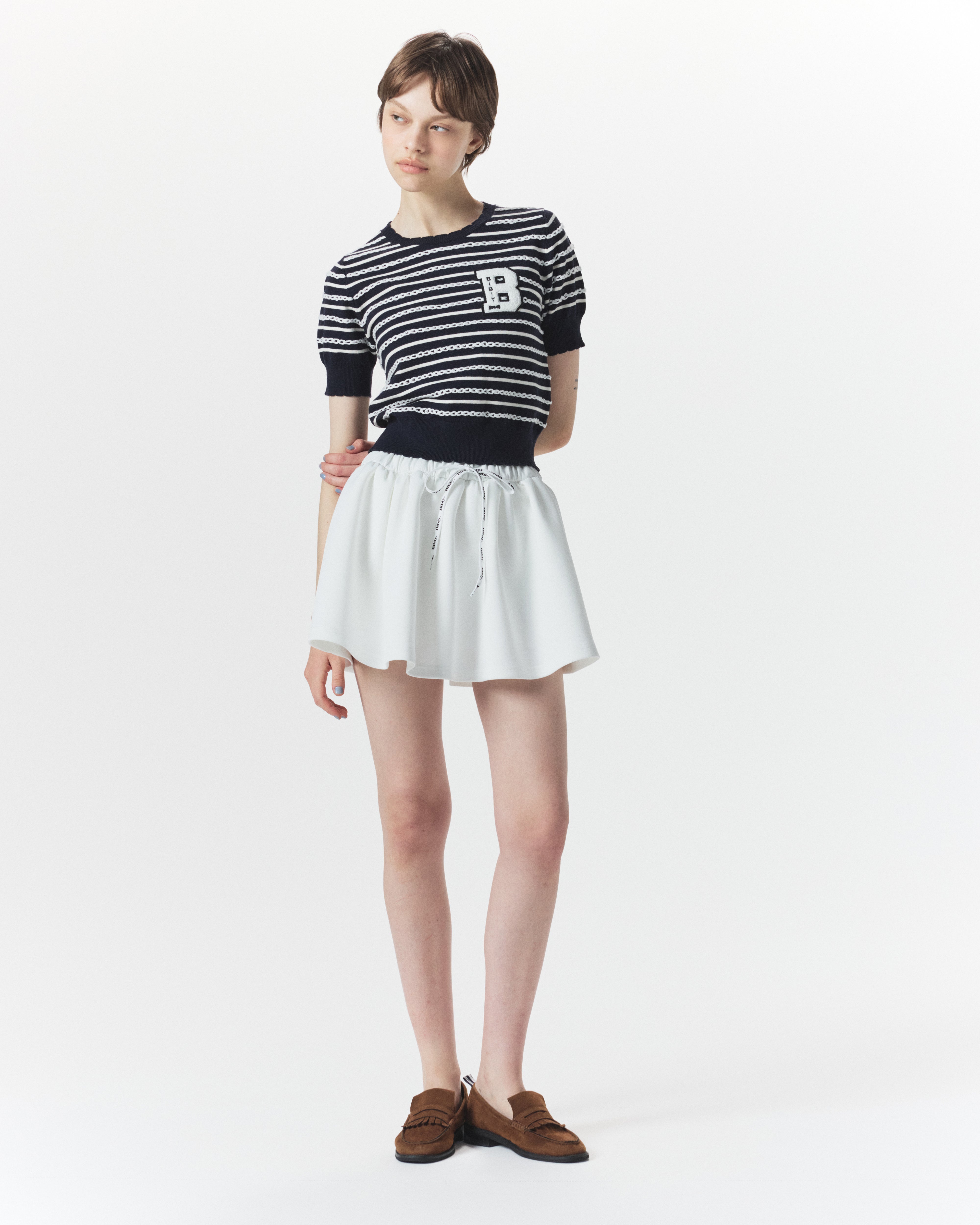 新品bibiy B. BORDER LOCK KNIT BIBIY. MADE | B. BORDER LOCK KNIT GREEN｜Bibiy.