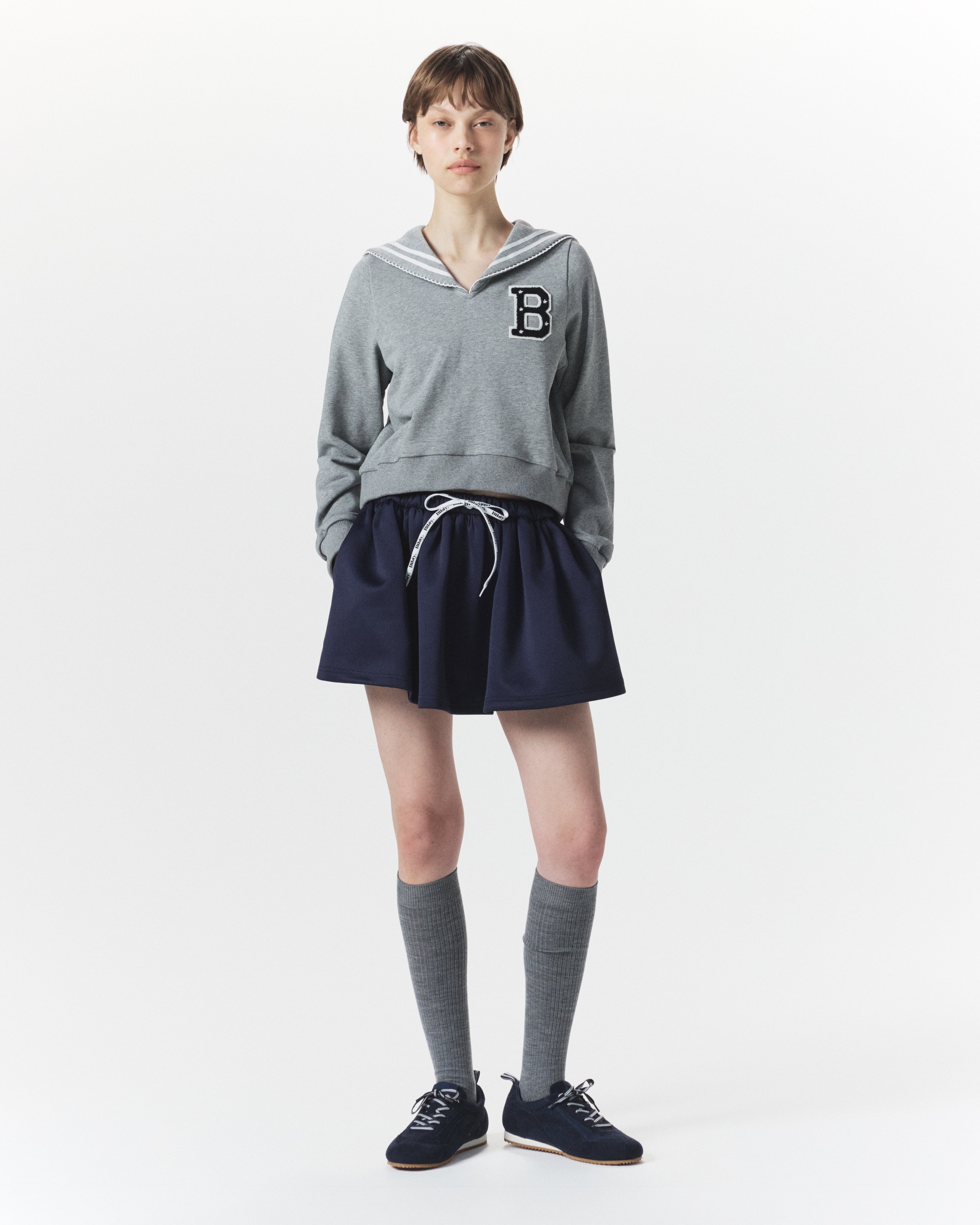 bibiy B. CLUB KNITGRAY ポップアップ　限定　カラー　グレー 25SS COLLECTION｜Bibiy.