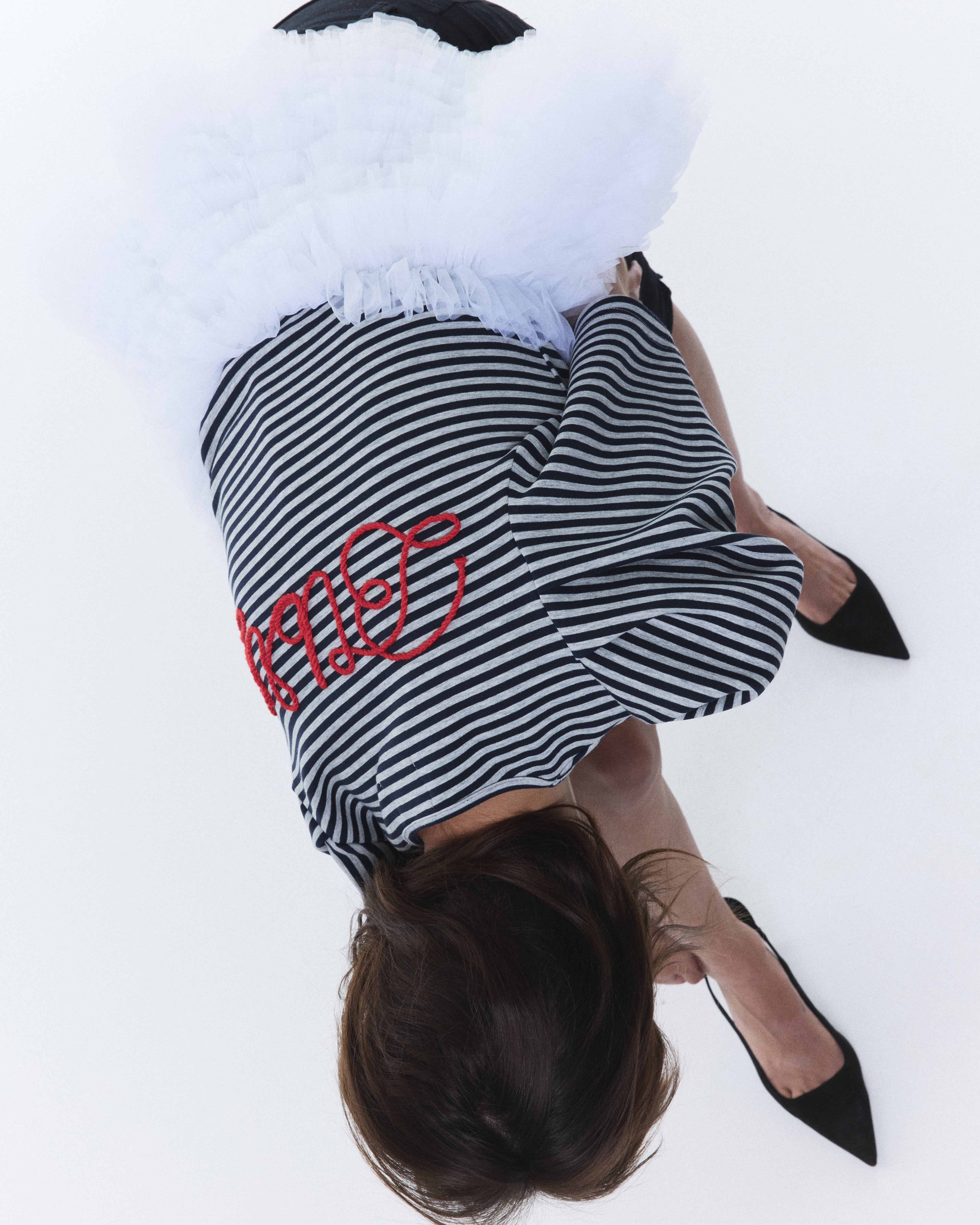 BIBIY. MADE | FRANCINE TULLE TEE GRAY｜Bibiy.