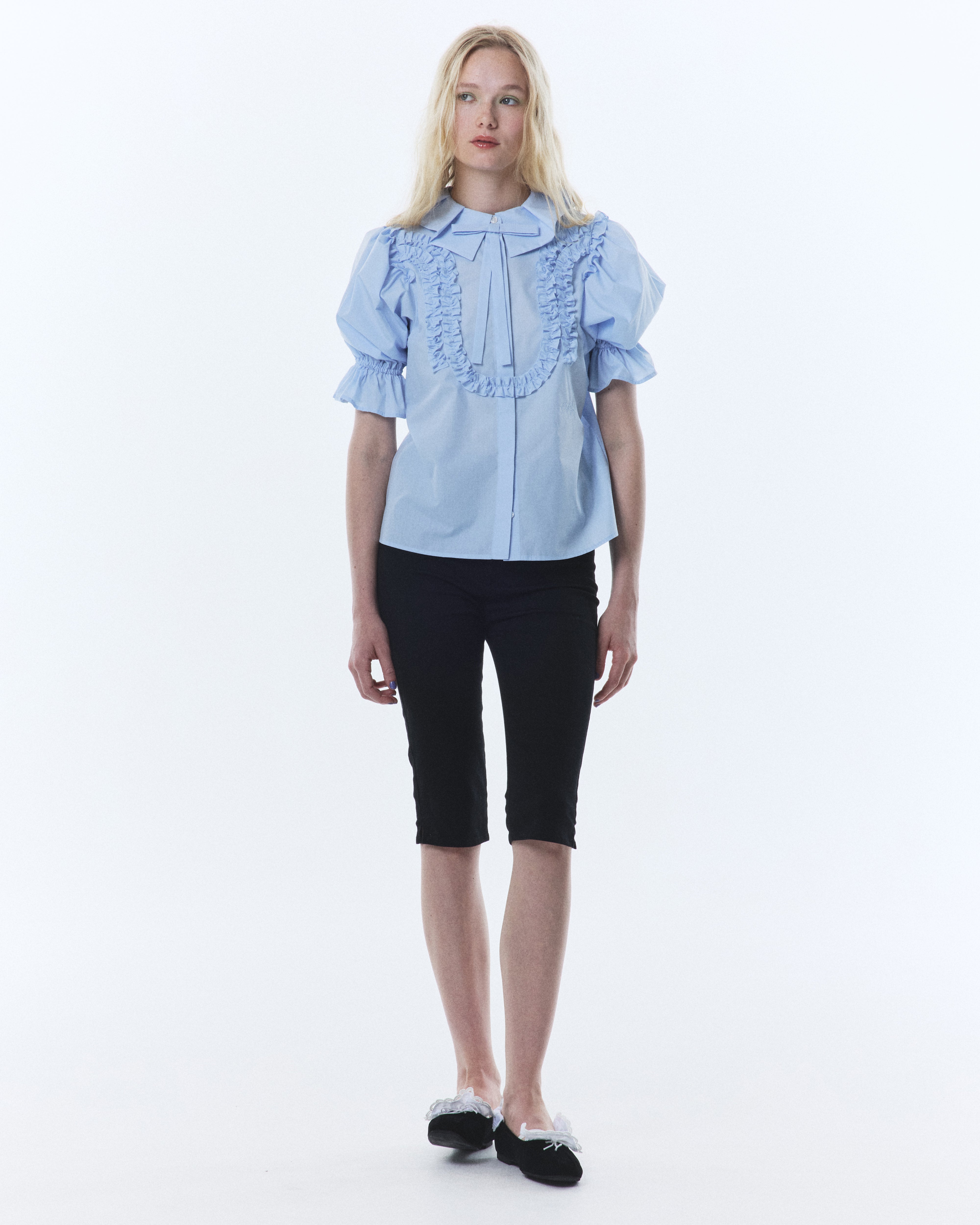 REBECCA FRILL BLOUSE