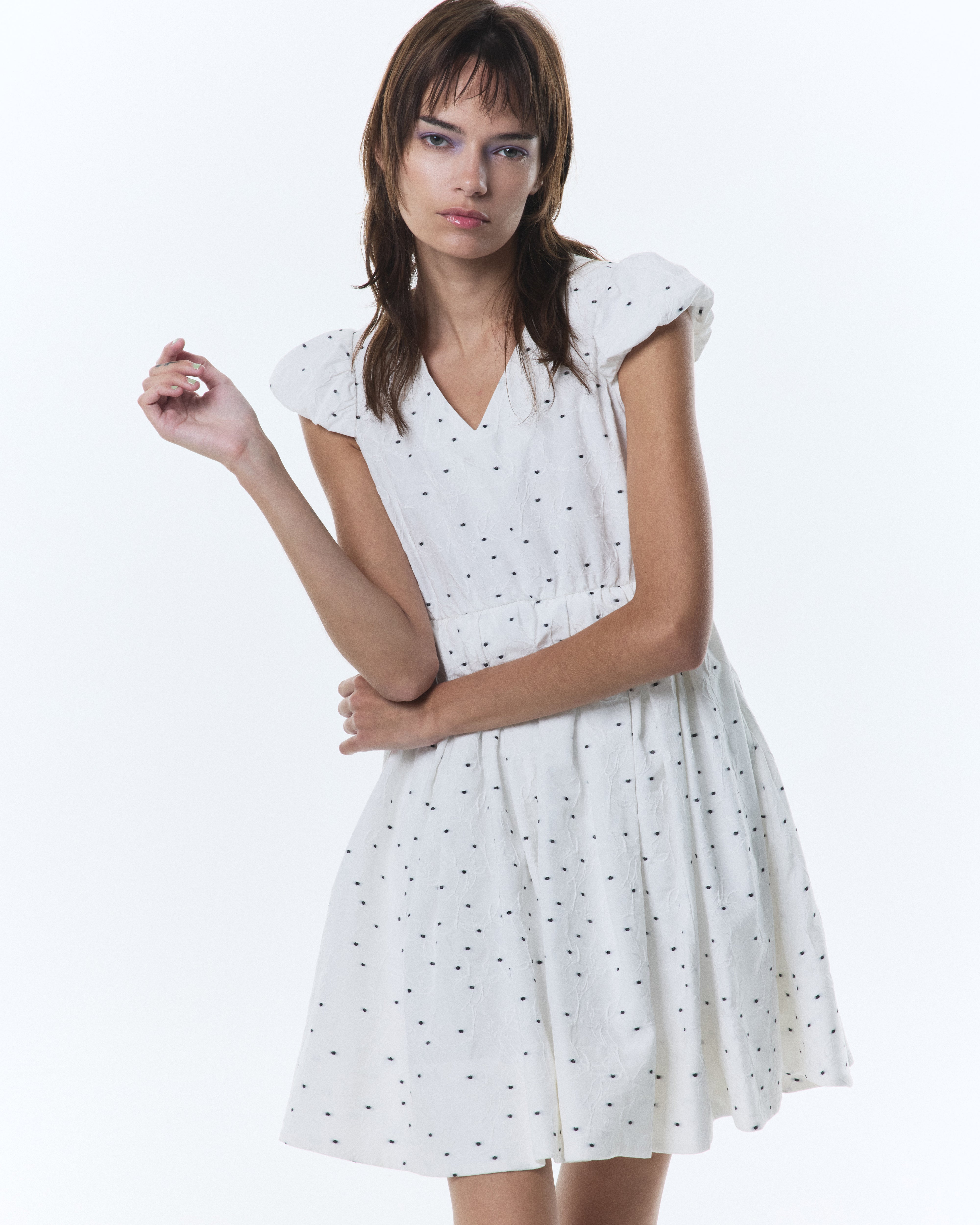 BIBIY. MADE | MARY DOT DRESS WHITE｜Bibiy.