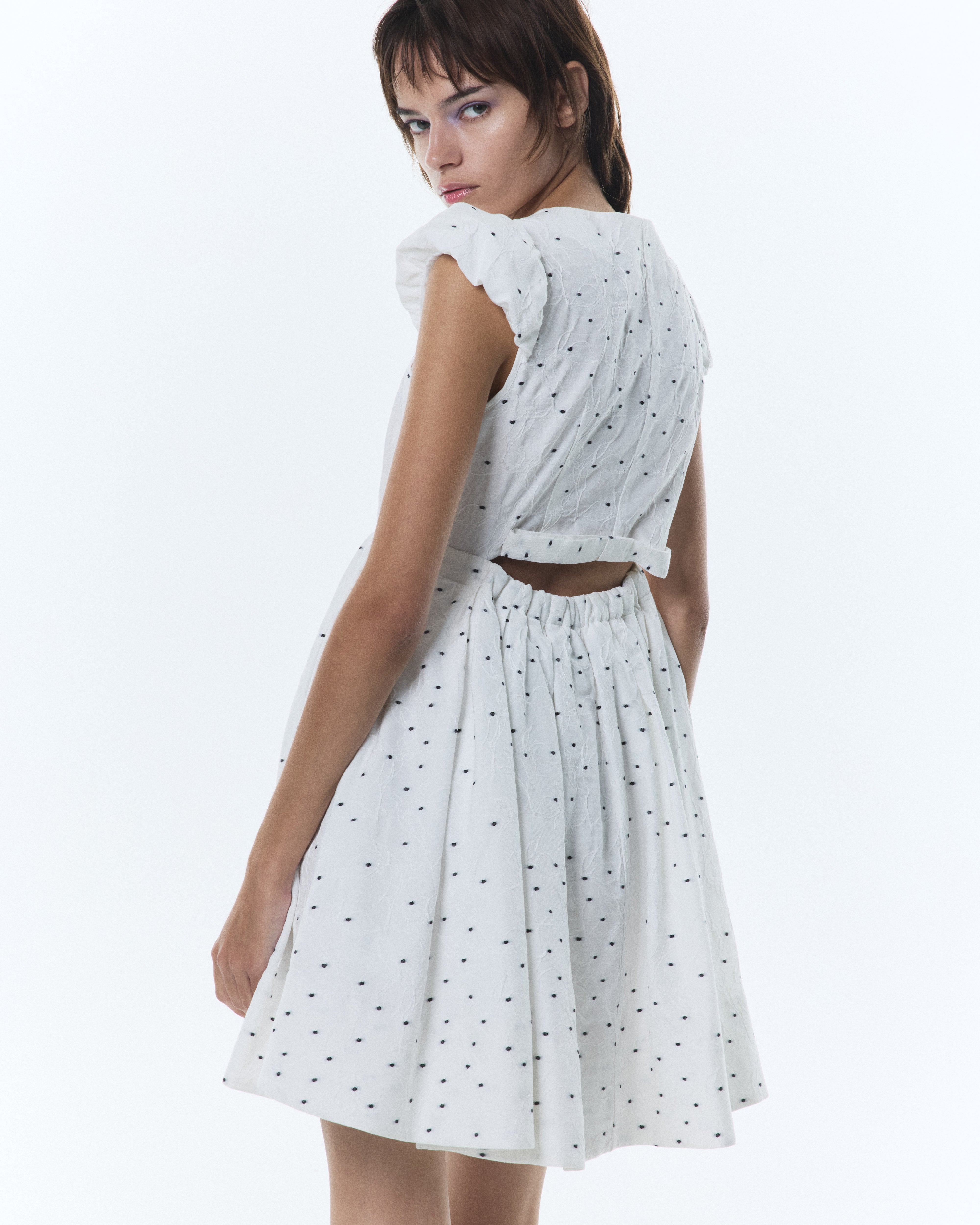 BIBIY. MADE | MARY DOT DRESS WHITE｜Bibiy.