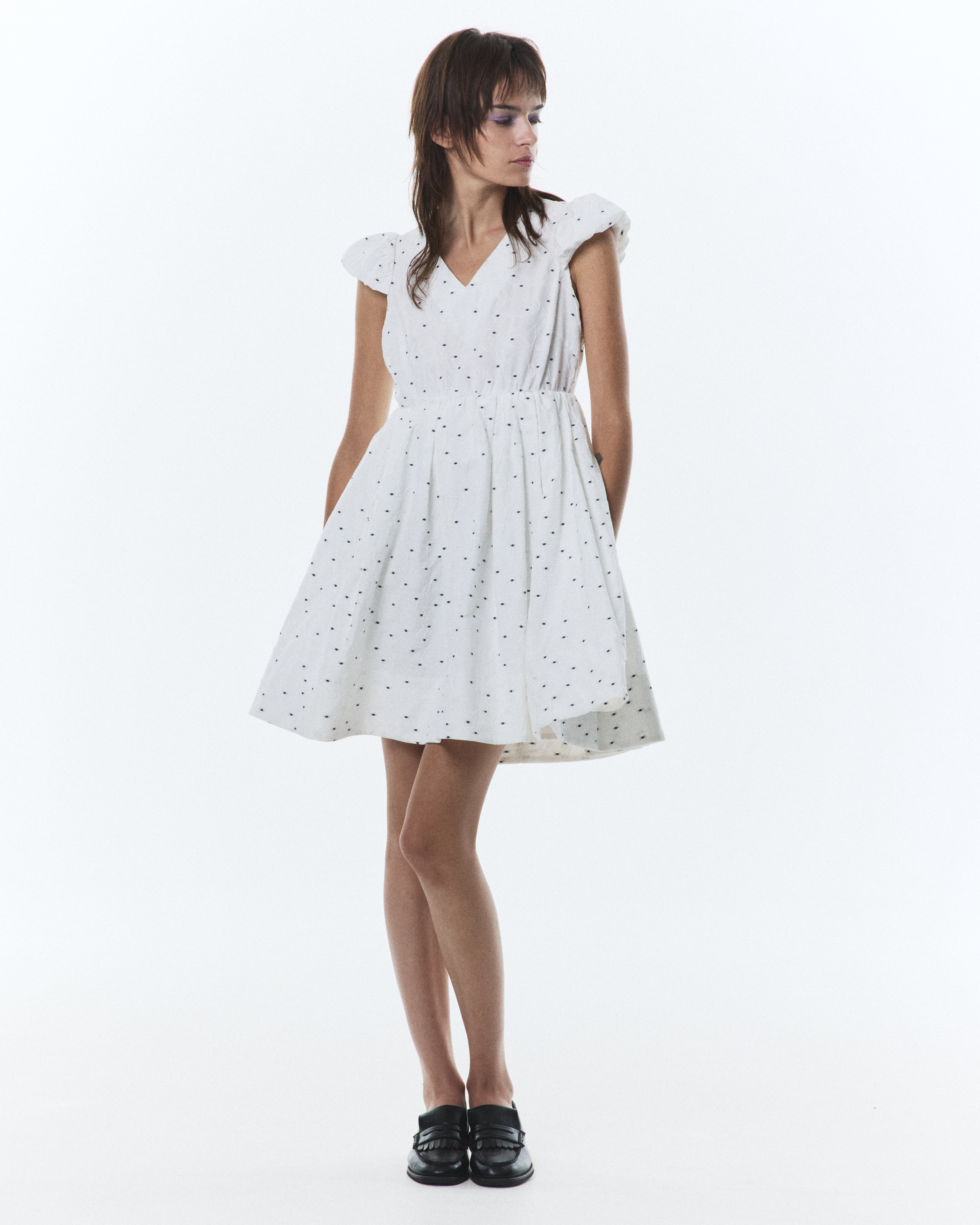 BIBIY. MADE | MARY DOT DRESS WHITE｜Bibiy.