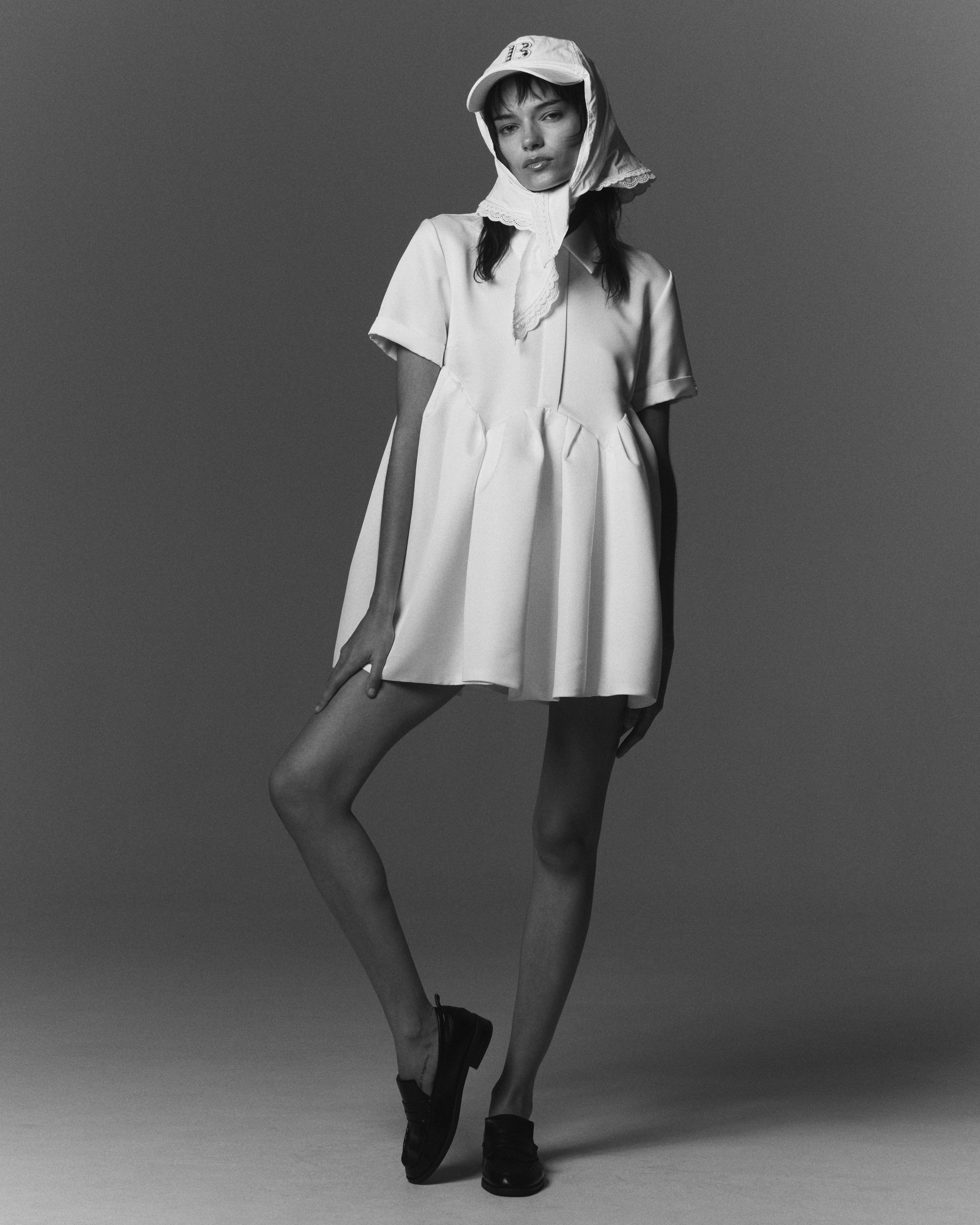 BIBIY. MADE | B. SCARF CAP WHITE｜Bibiy.