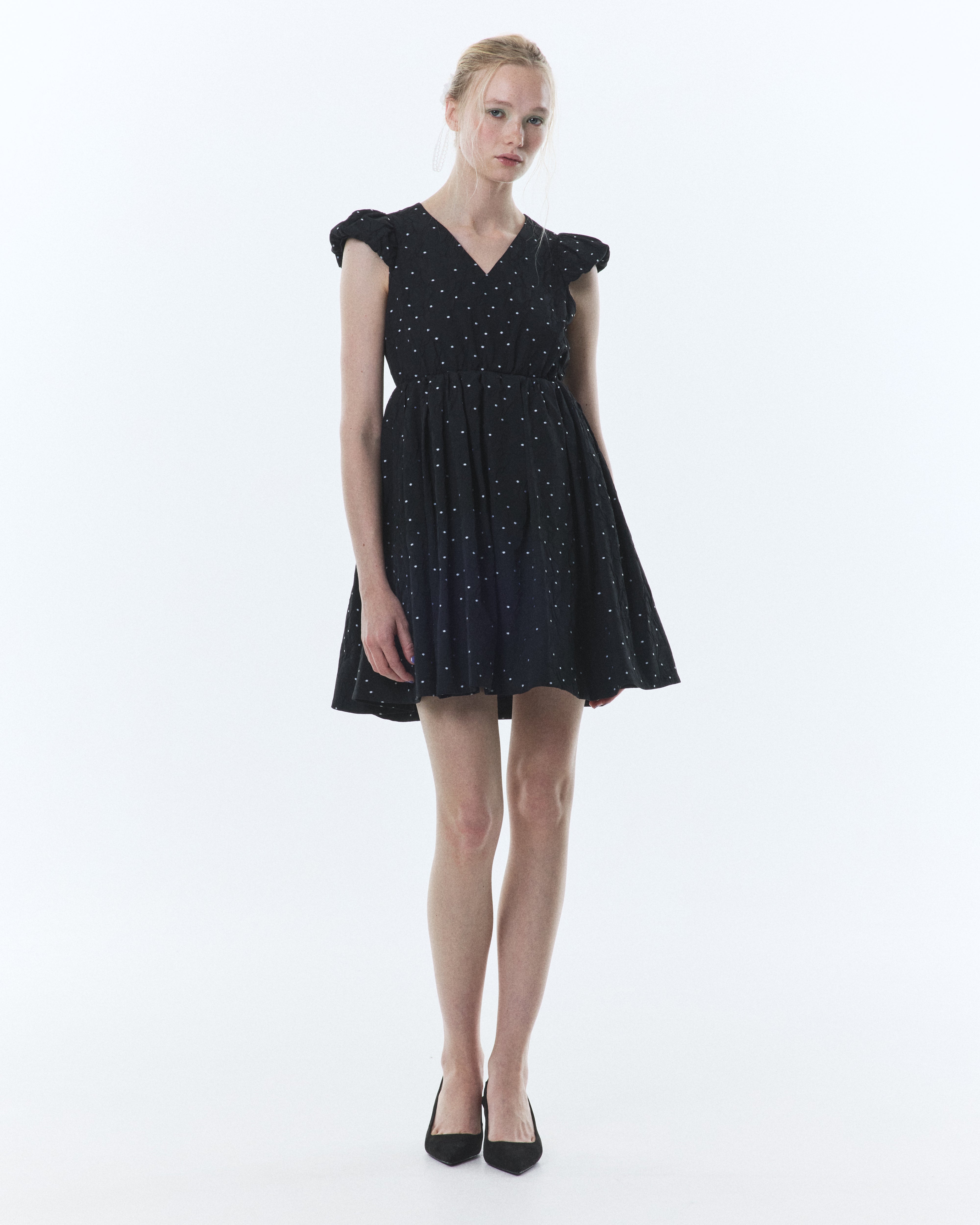 bibiy MARY DOT DRESS 新品 BIBIY. MADE | MARY DOT DRESS BLACK｜Bibiy.
