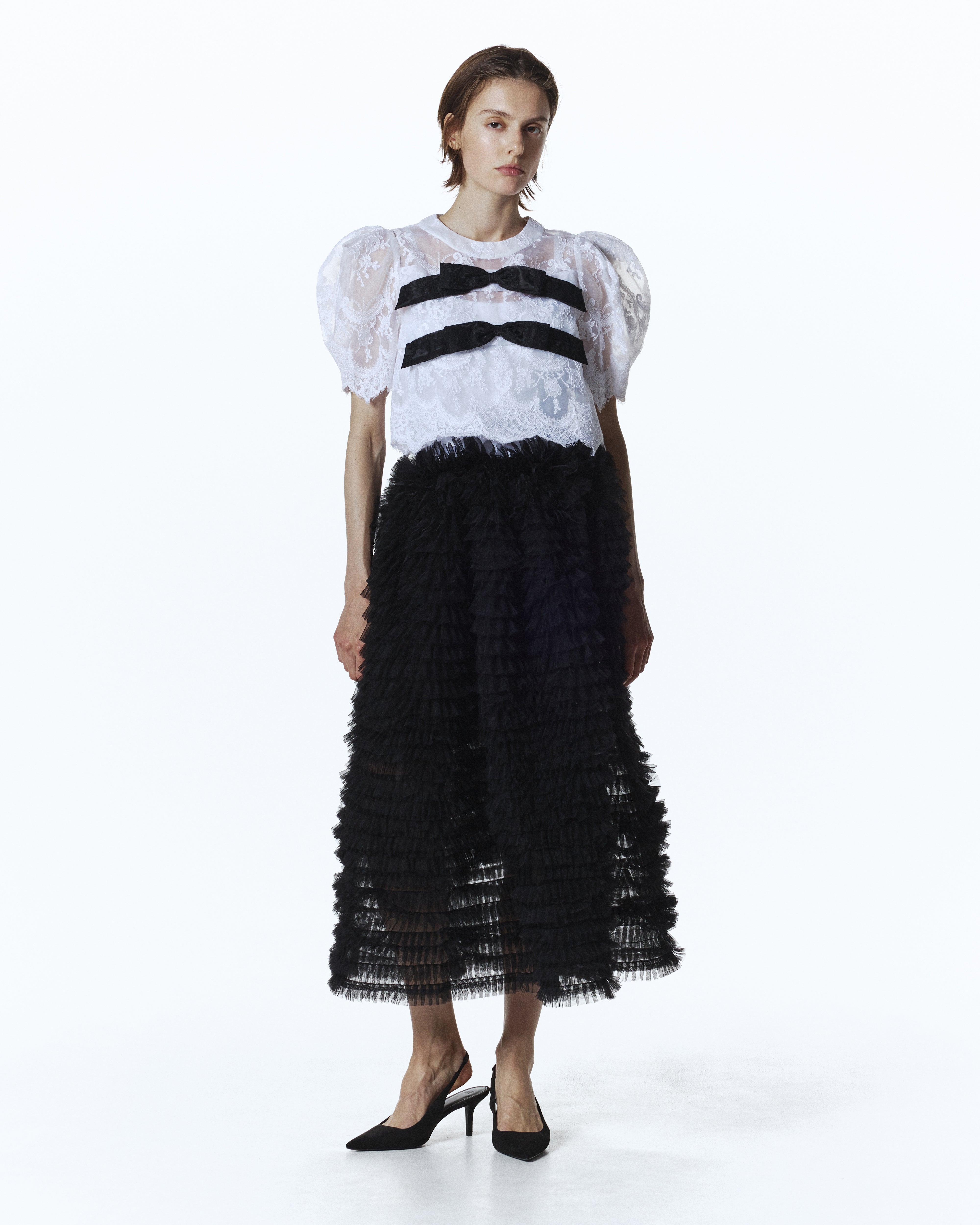 BIBIY. MADE | LOTTY RIBBON BLOUSE WHITE｜Bibiy.