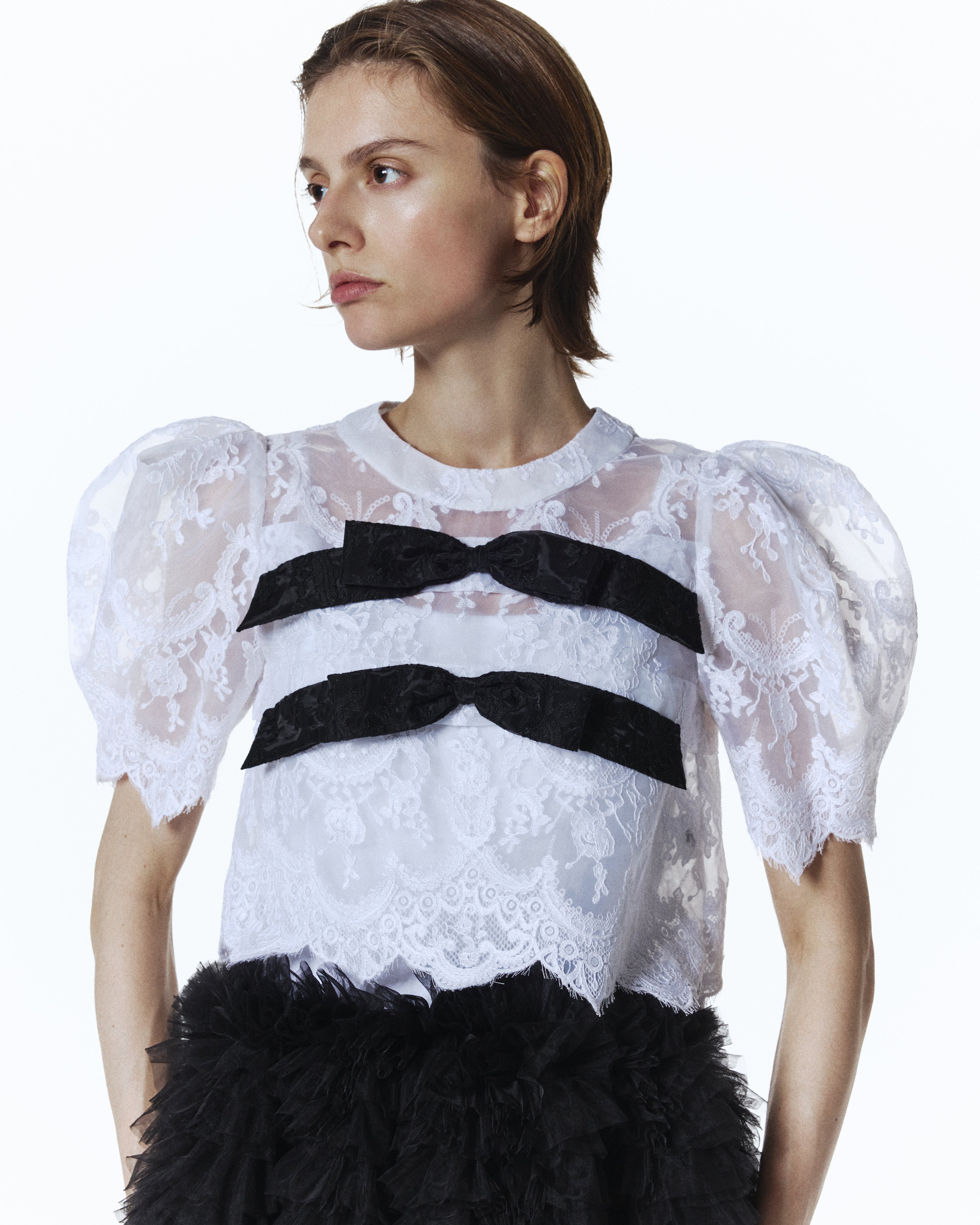 BIBIY. MADE | LOTTY RIBBON BLOUSE WHITE｜Bibiy.