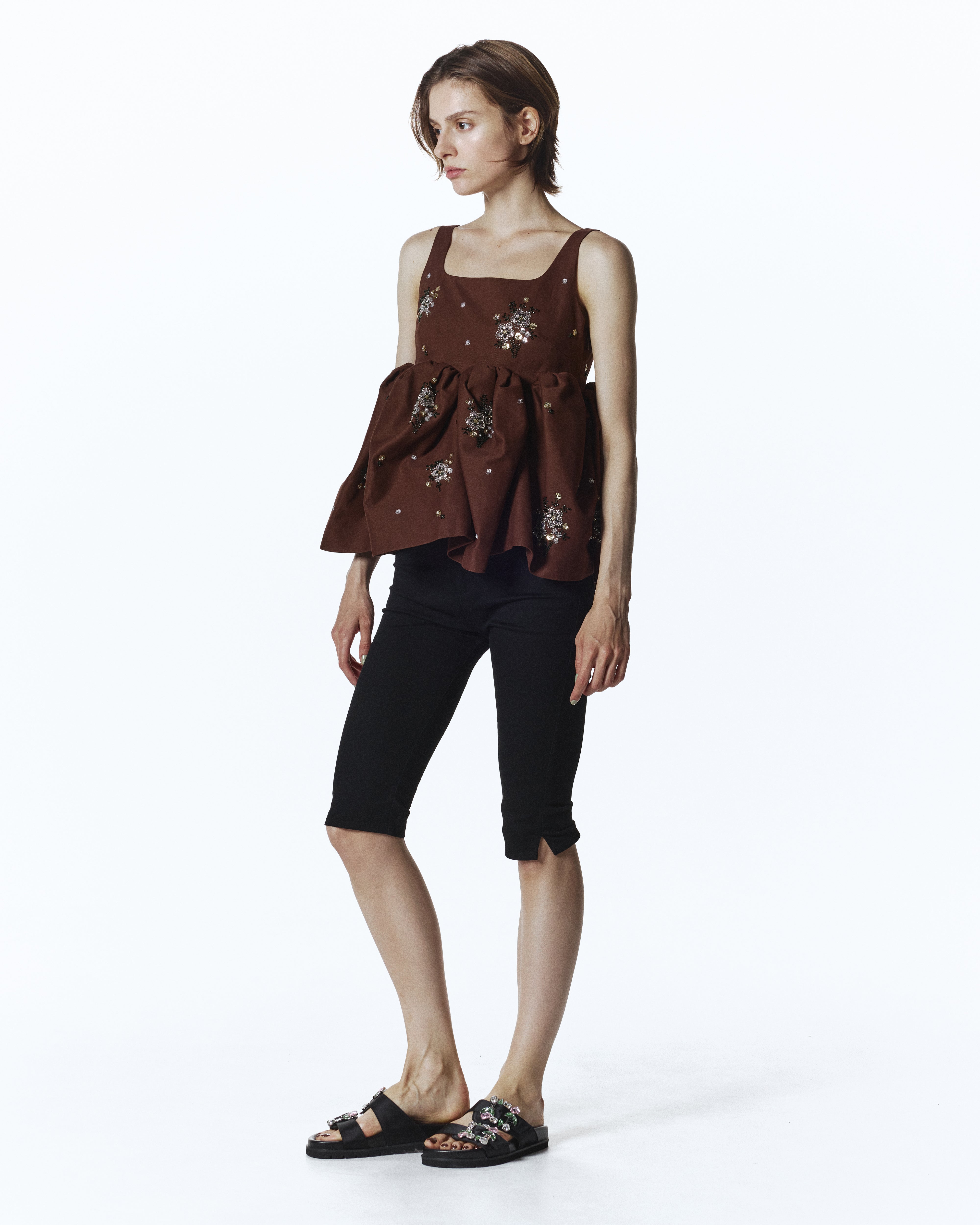 BIBIY. MADE | BIANCA GARDEN TOP BROWN｜Bibiy.