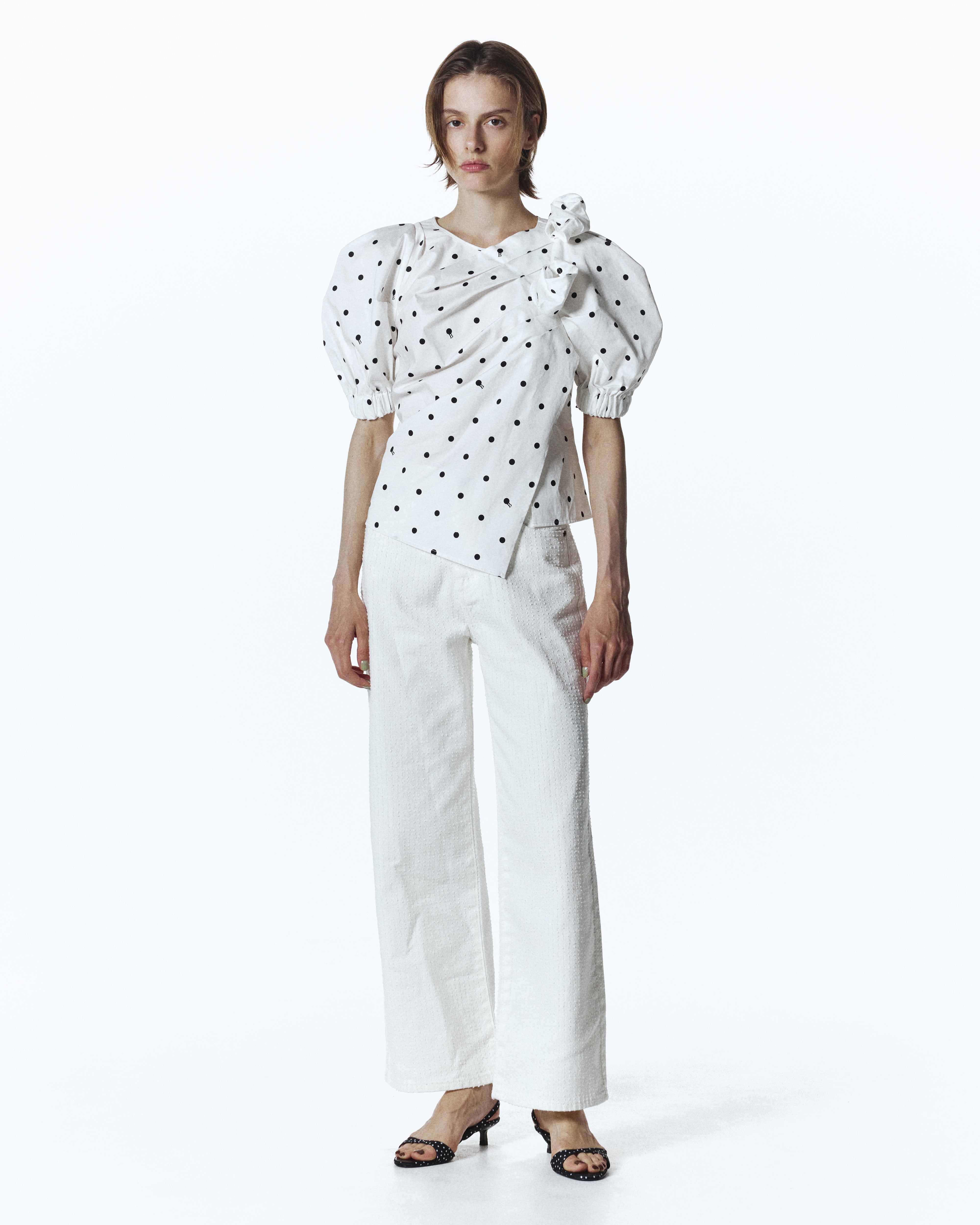 BETTY DOT PUFF BLOUSE