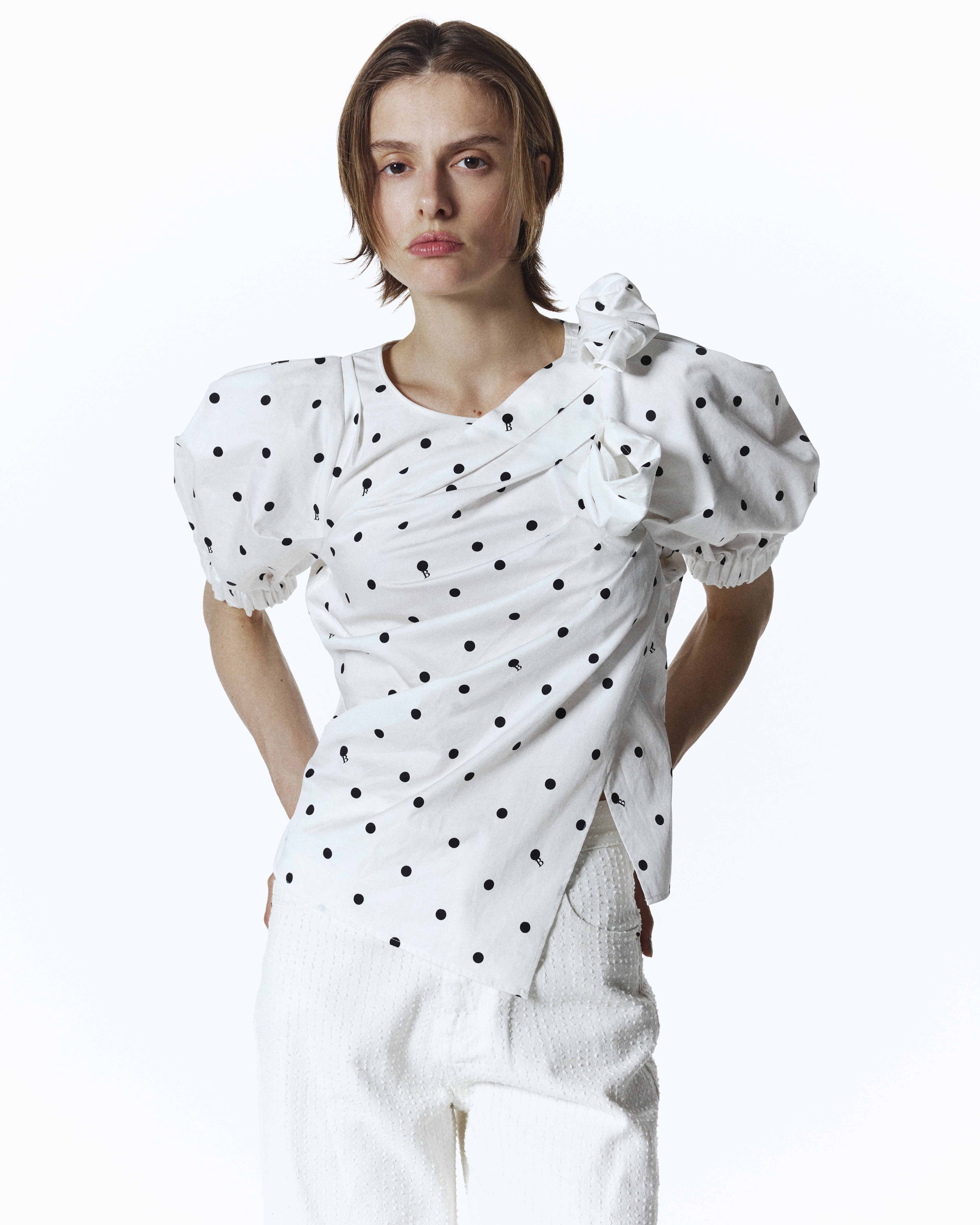 BETTY DOT PUFF BLOUSE