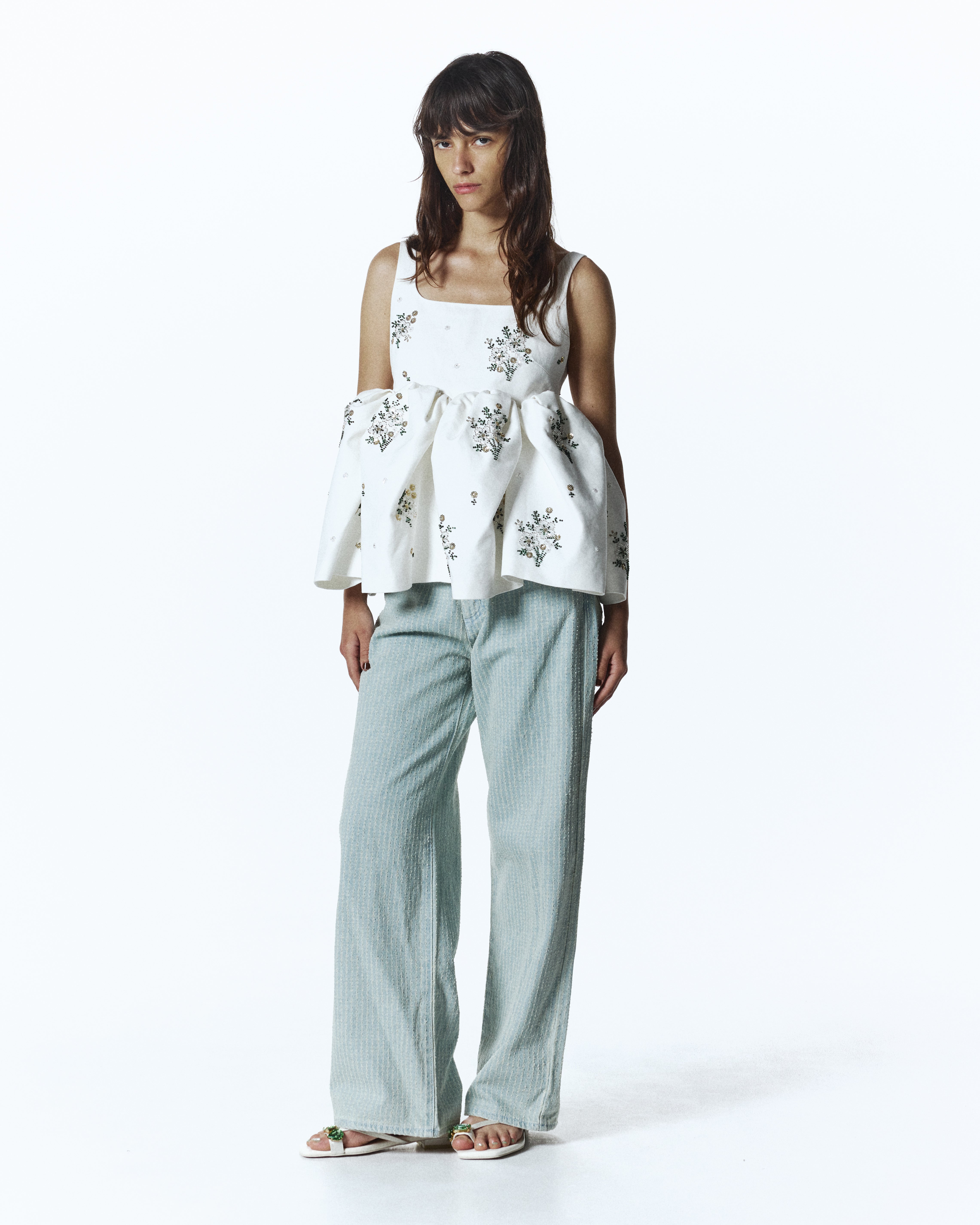 トップス bibiy BIANCA TOP BIBIY. MADE | BIANCA GARDEN TOP WHITE｜Bibiy.