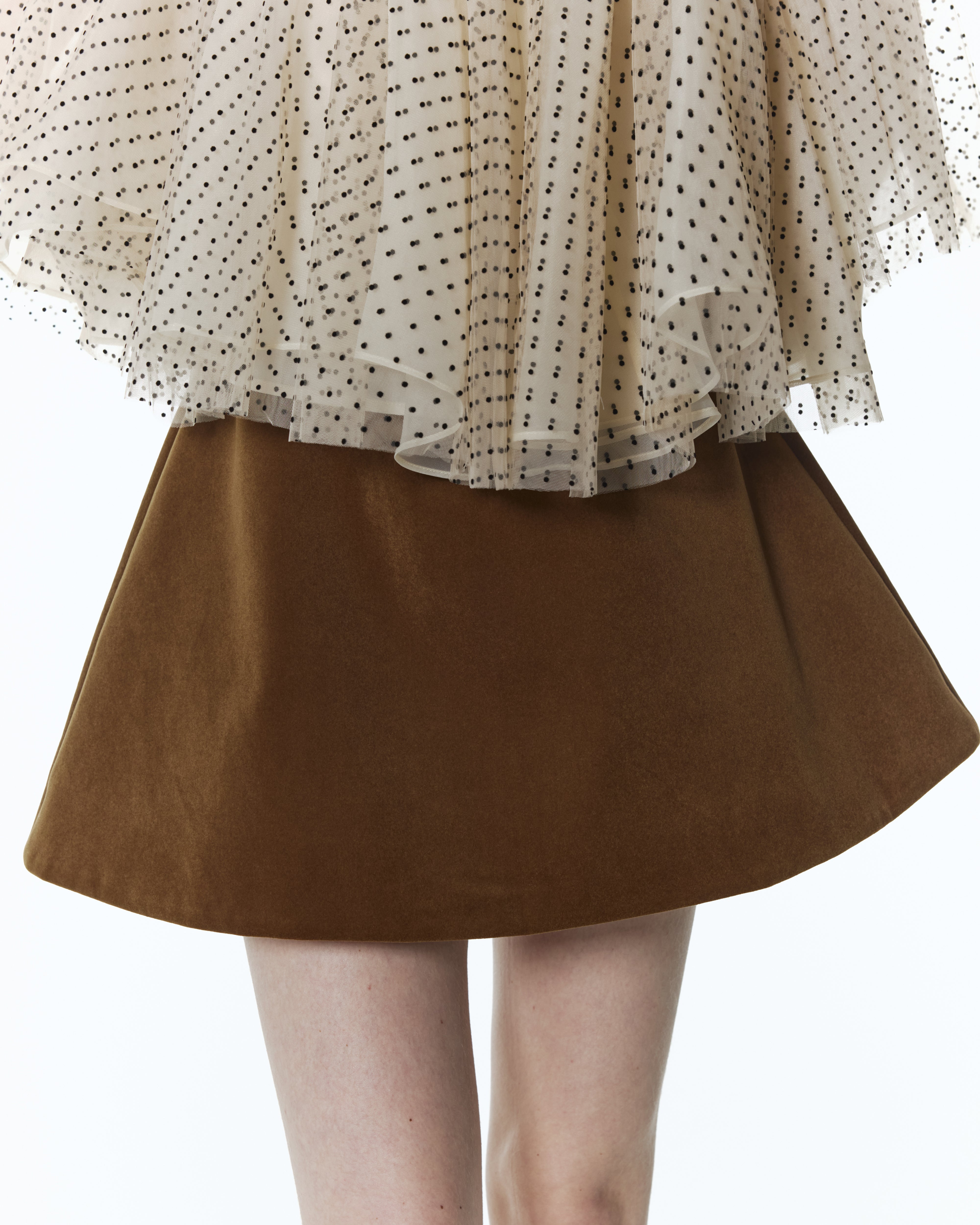 【速達】Bibiy. MILA VELOUR SKIRT ブラウン BIBIY. MADE | MILA VELOUR SKIRT BROWN｜Bibiy.