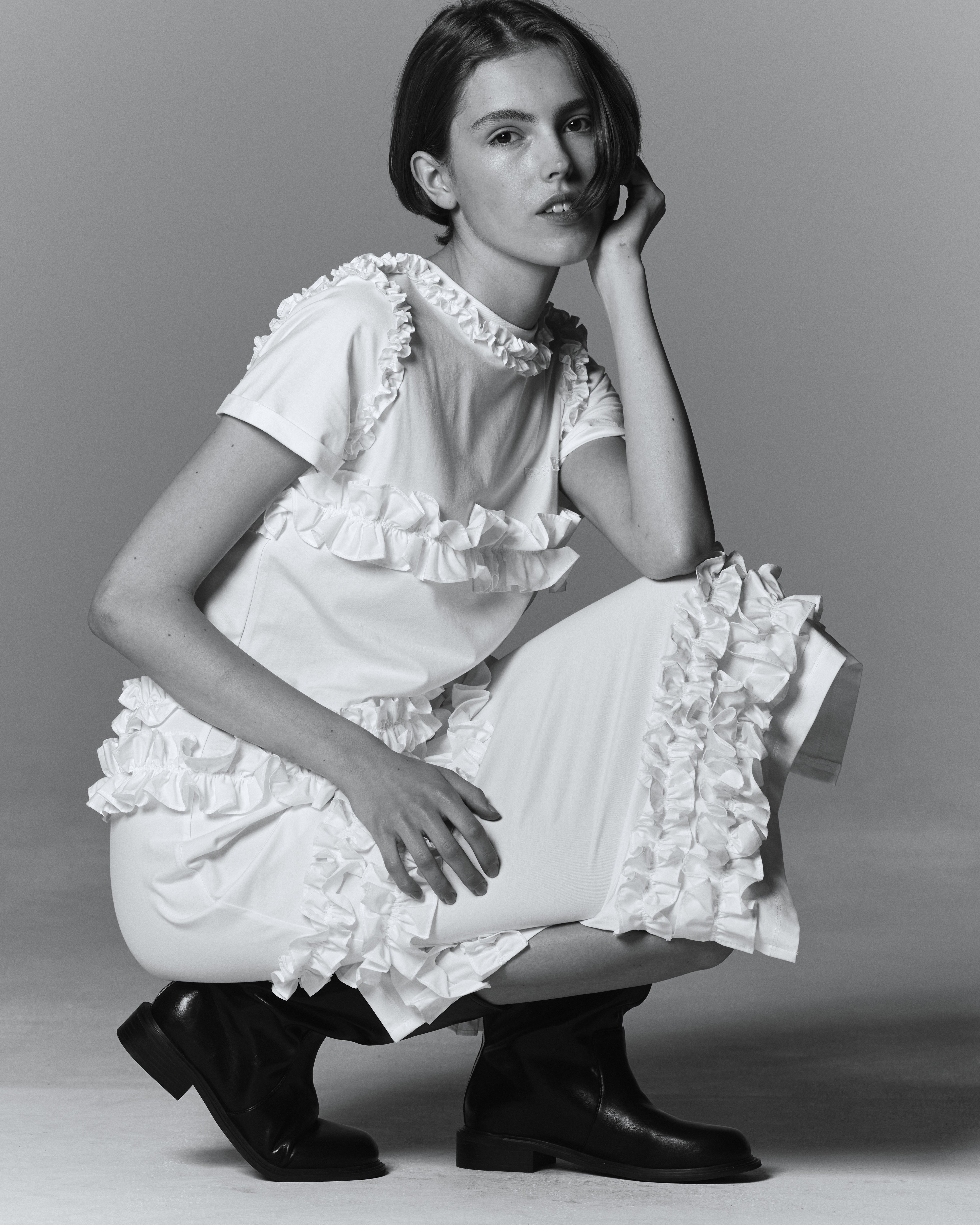 IRIS RUFFLE DRESS