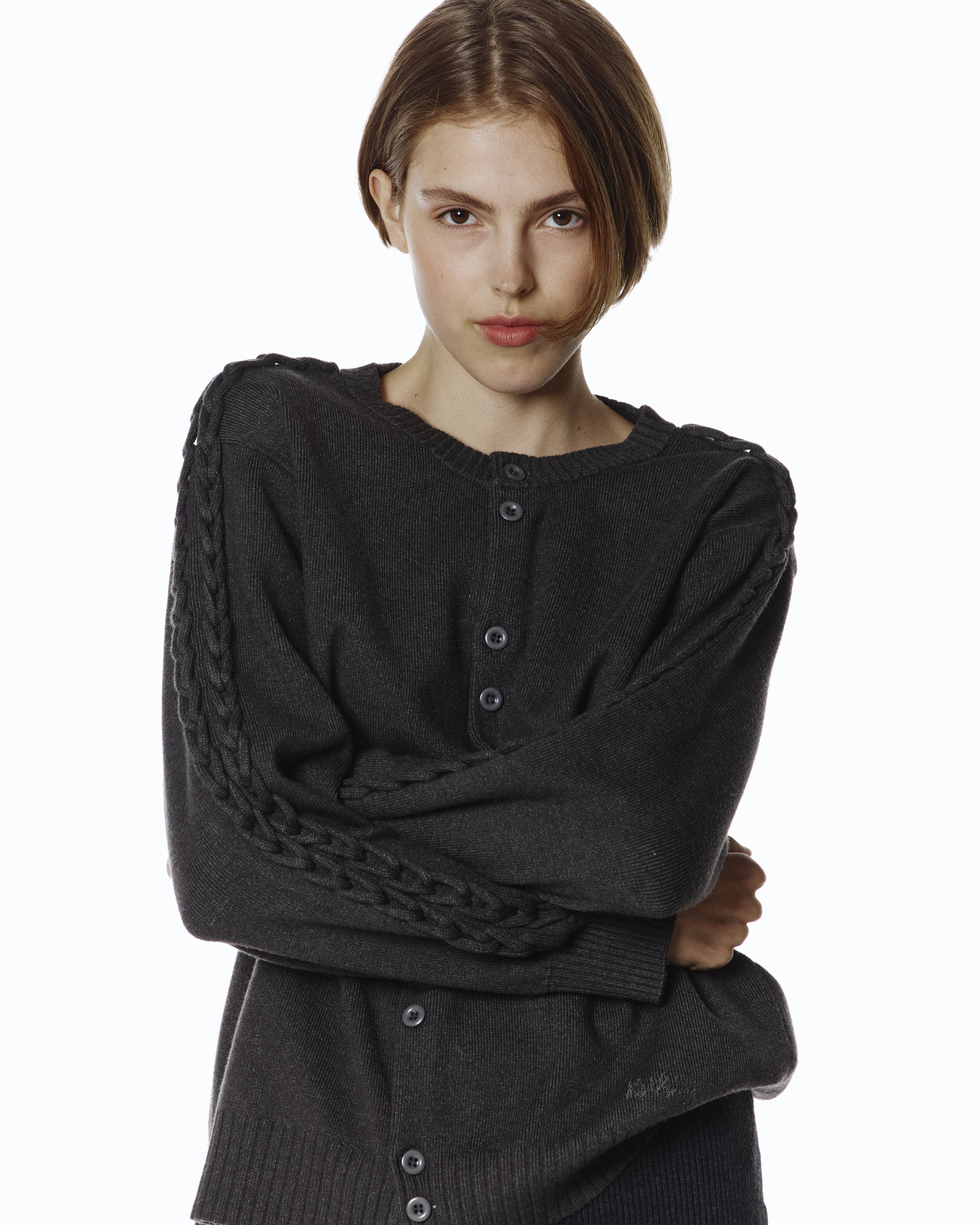 BIBIY. MADE | HATTIE CARDIGAN GRAY｜Bibiy.