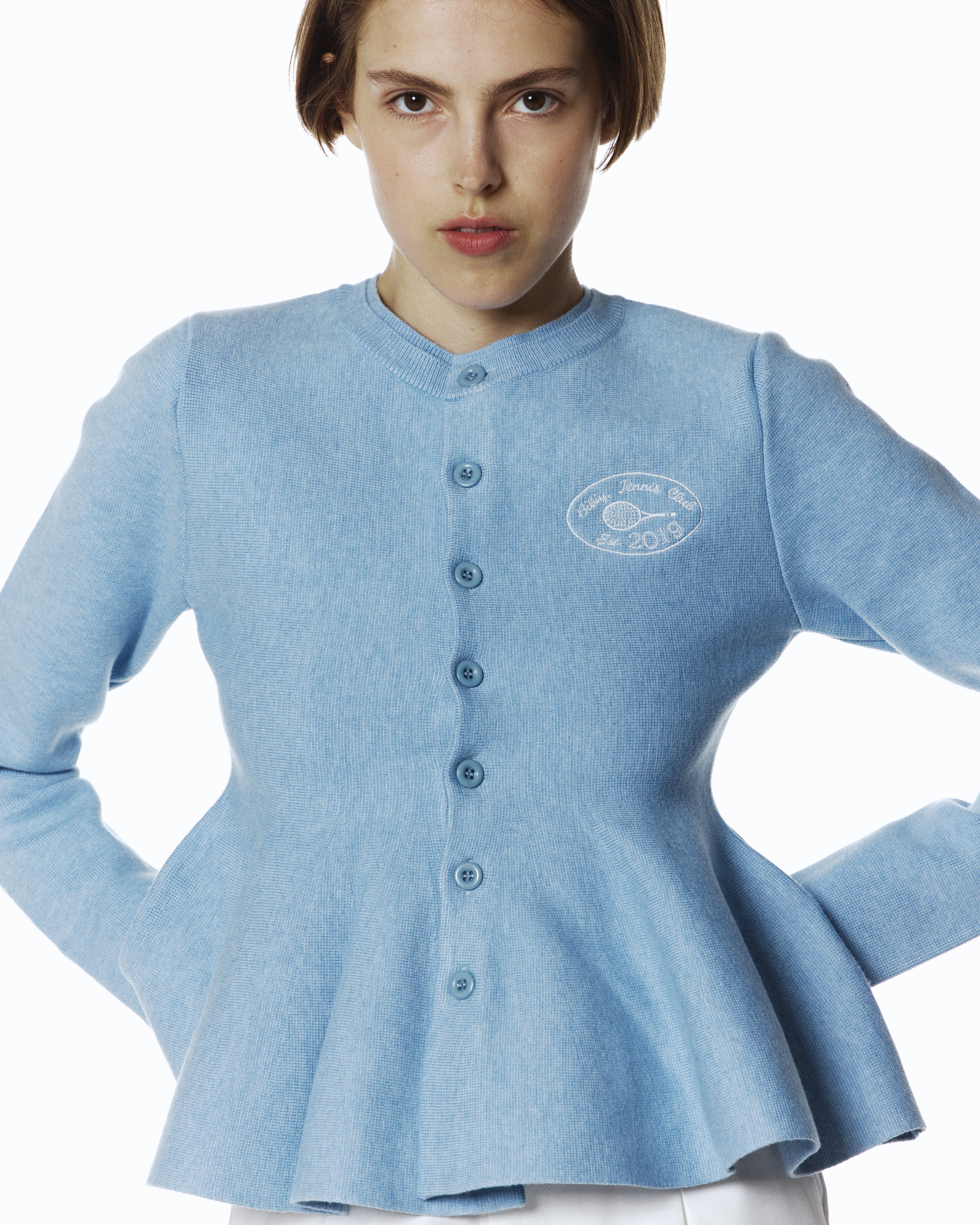 BIBIY. MADE | BIBIY. TENNIS CLUB CARDIGAN BLUE｜New 7/10｜Bibiy.