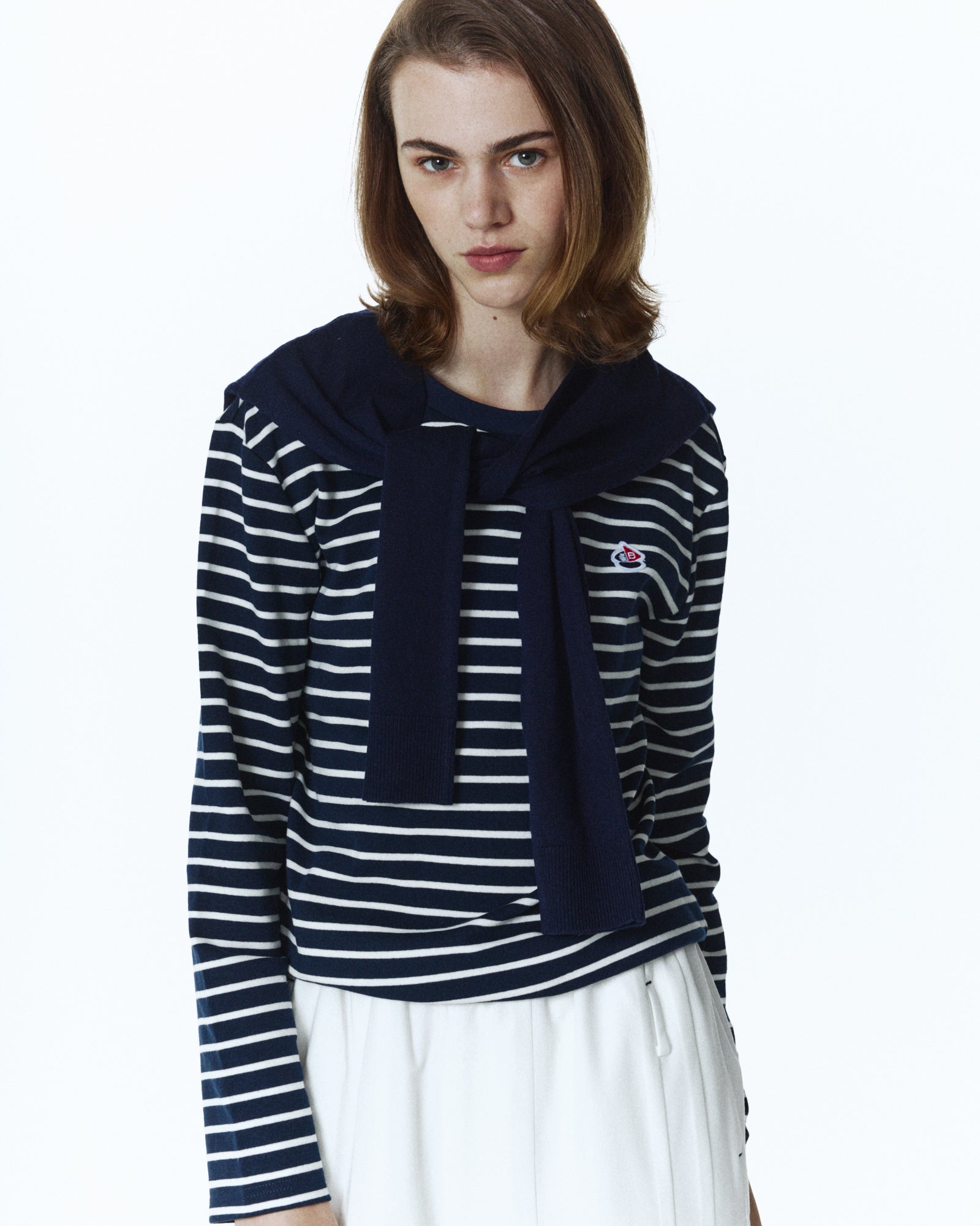 BIBIY. MADE | AMÉLIE SAILOR TOP NAVY｜Bibiy.