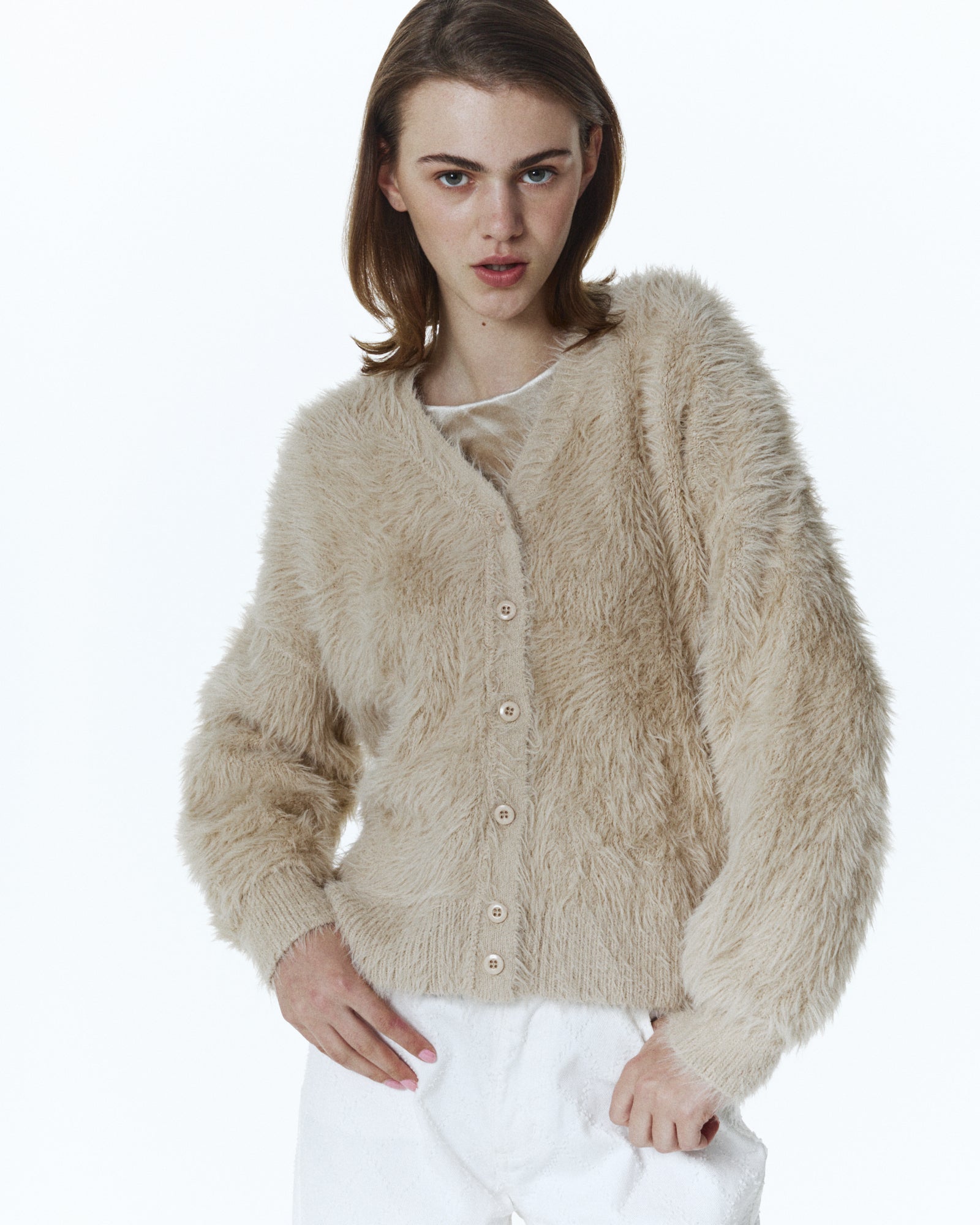 HALO SHAGGY CARDIGAN