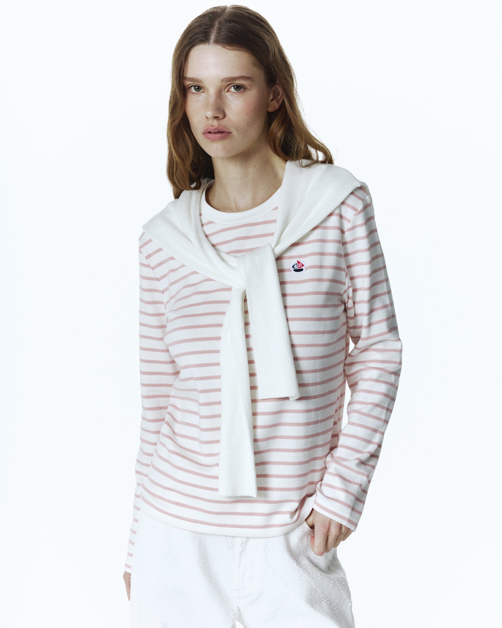 BIBIY. MADE | AMÉLIE SAILOR TOP PINK｜Bibiy.