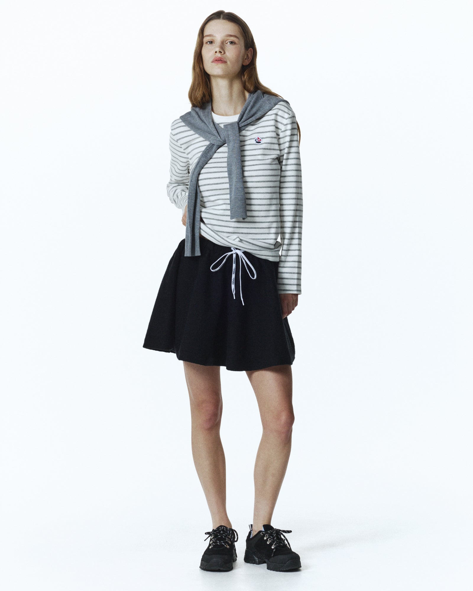 BIBIY. MADE | AMÉLIE SAILOR TOP GRAY｜Bibiy.
