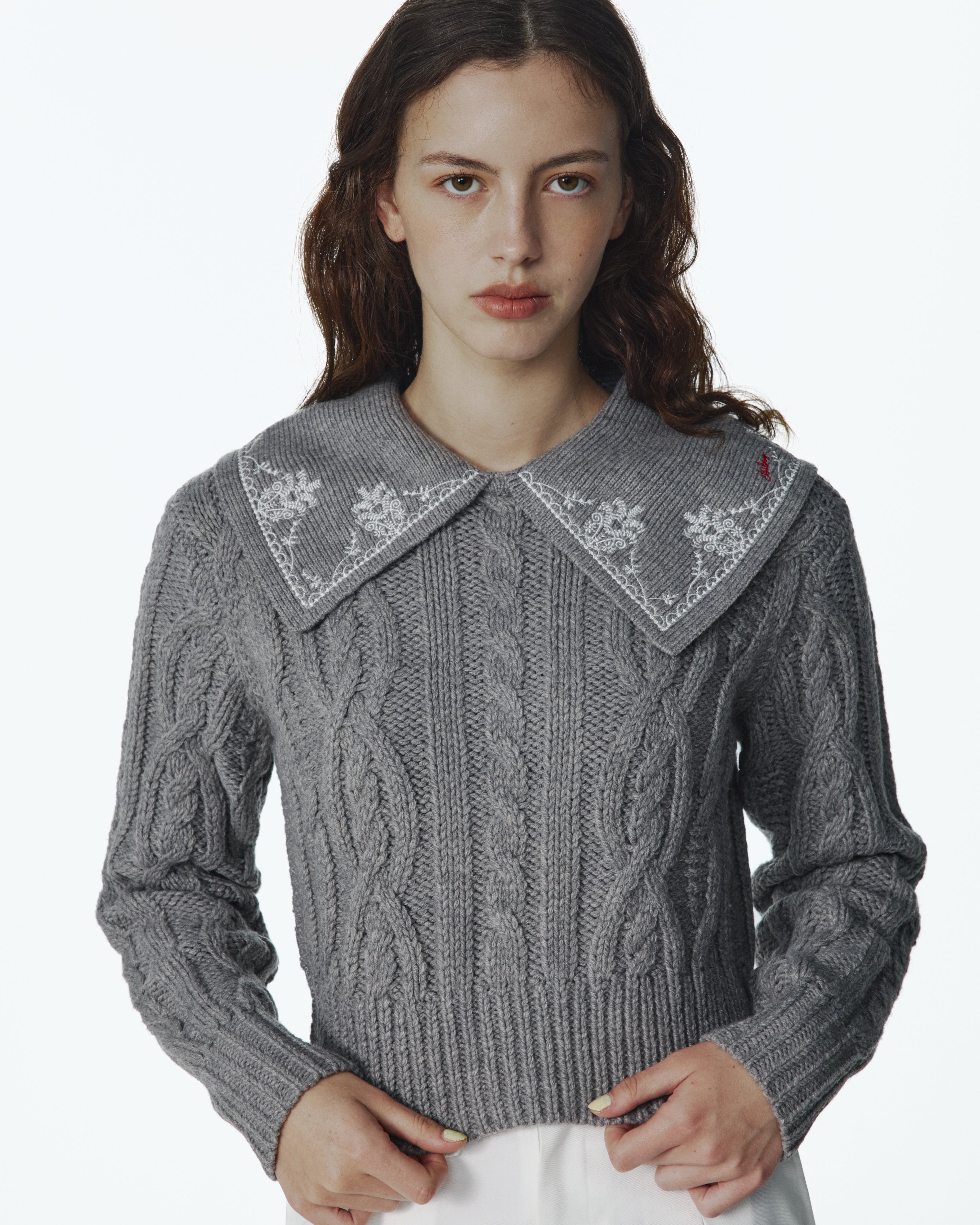 GARDENIA COLLAR KNIT