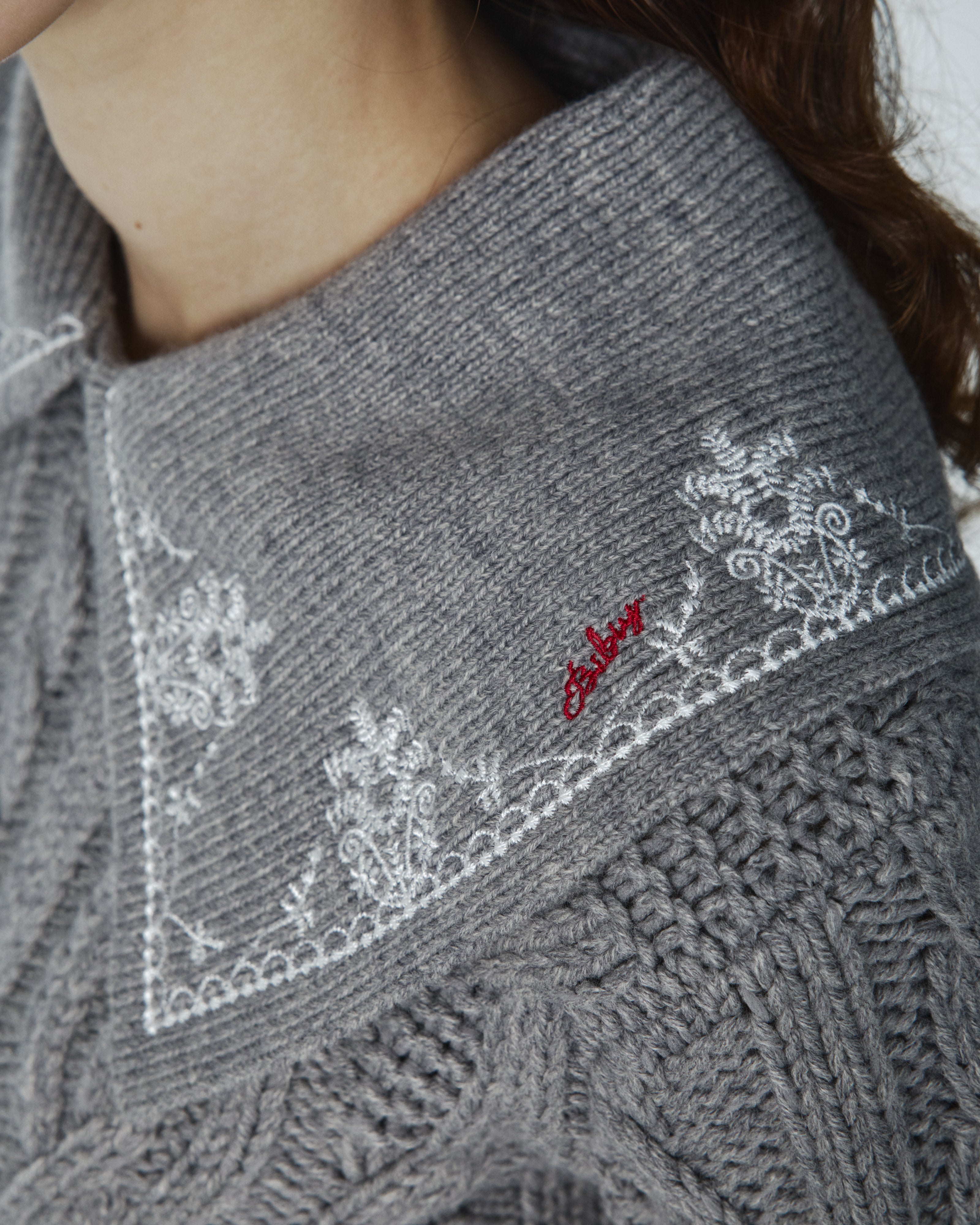 GARDENIA COLLAR KNIT