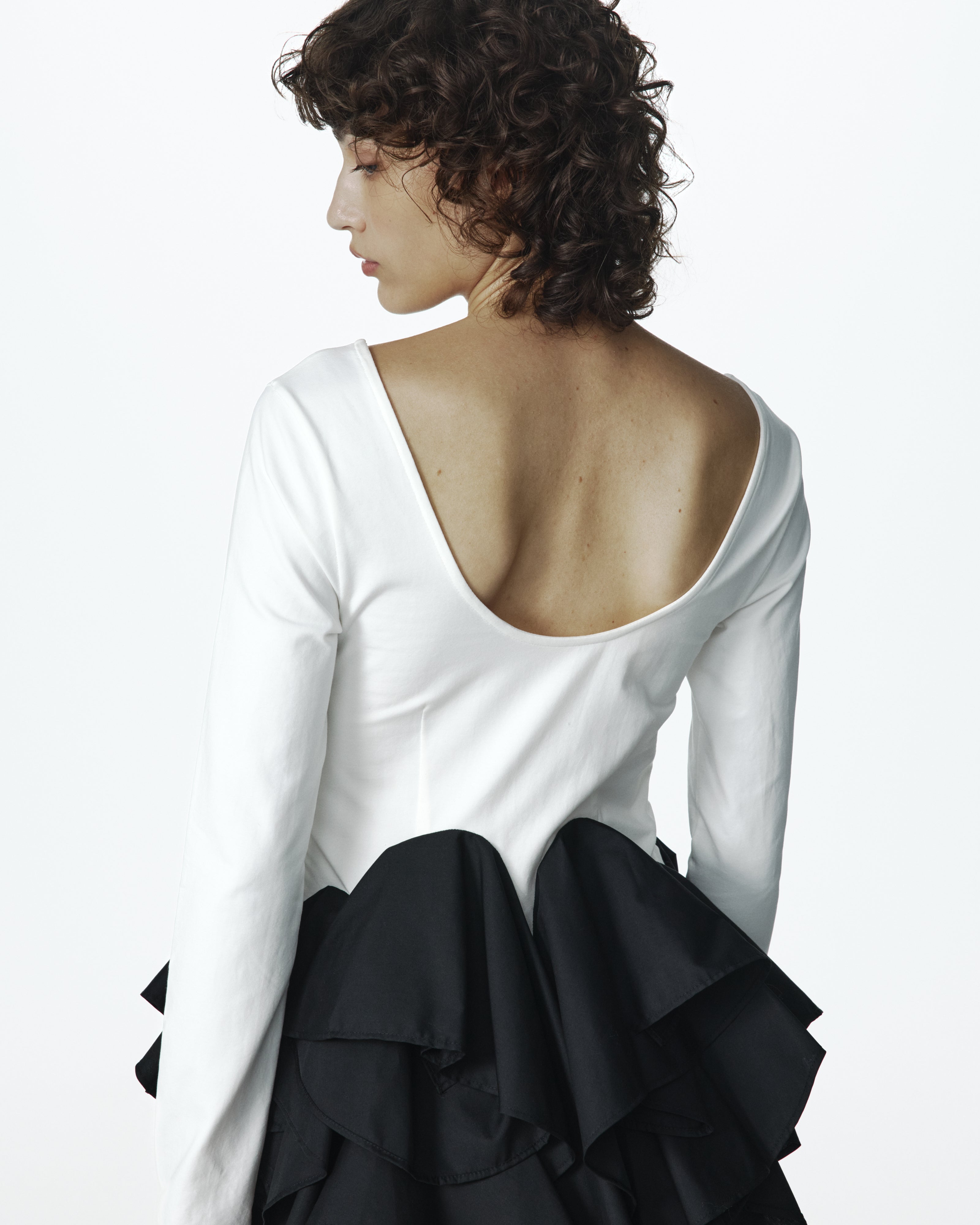 PETAL RUFFLE DRESS