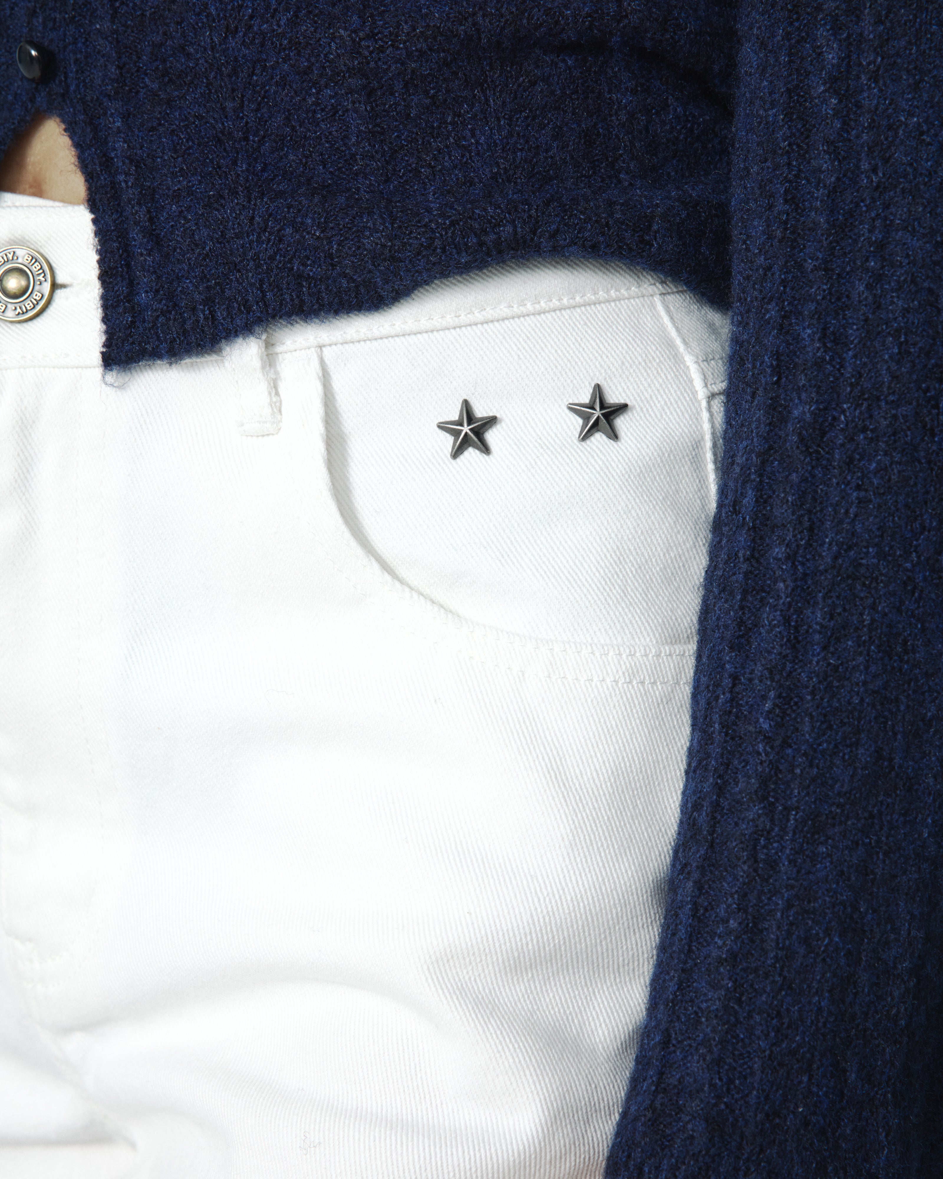 B. STAR DENIM SHORTS
